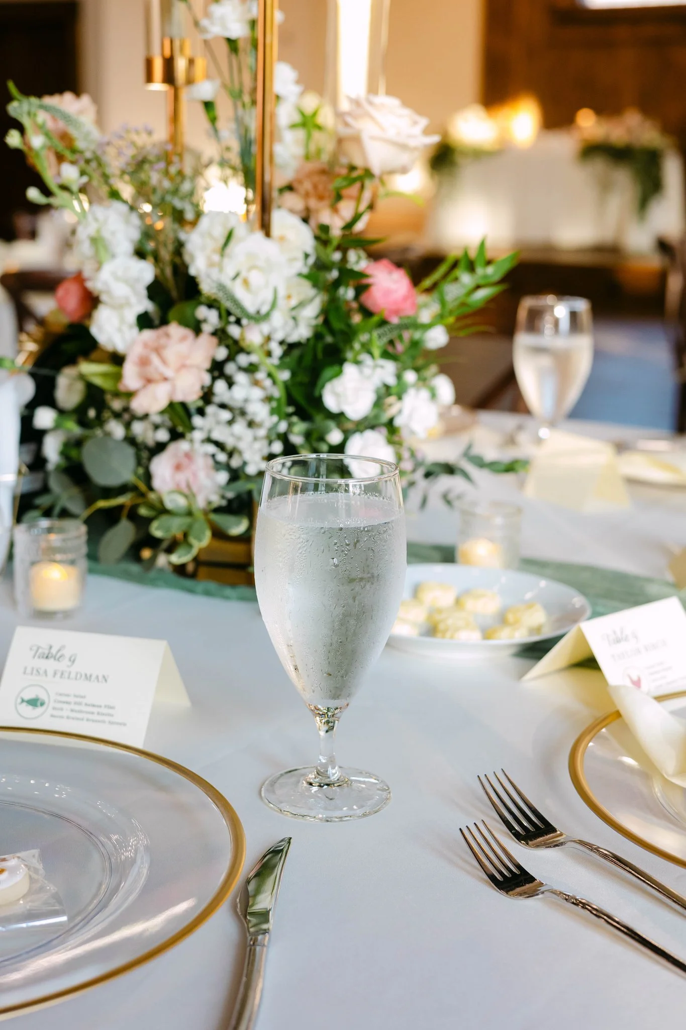 Table Meadows with candleabra