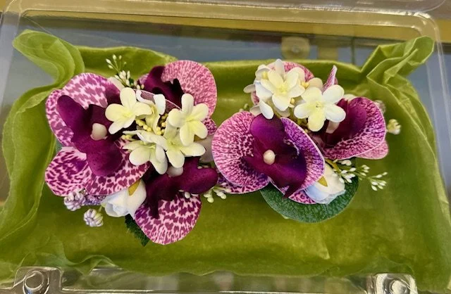 Silk Orchid wrist corsage