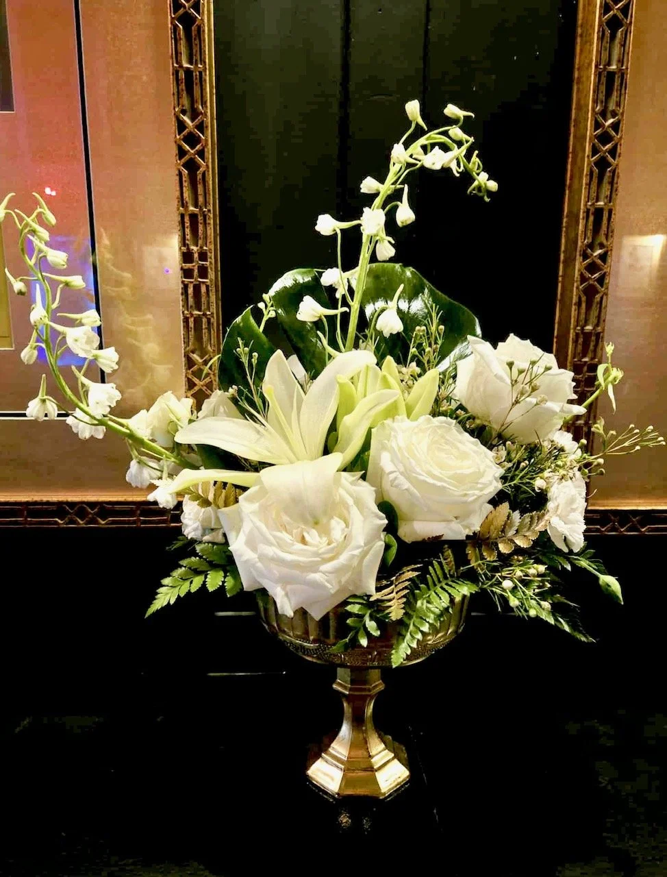 Gatsby style compote arrangement