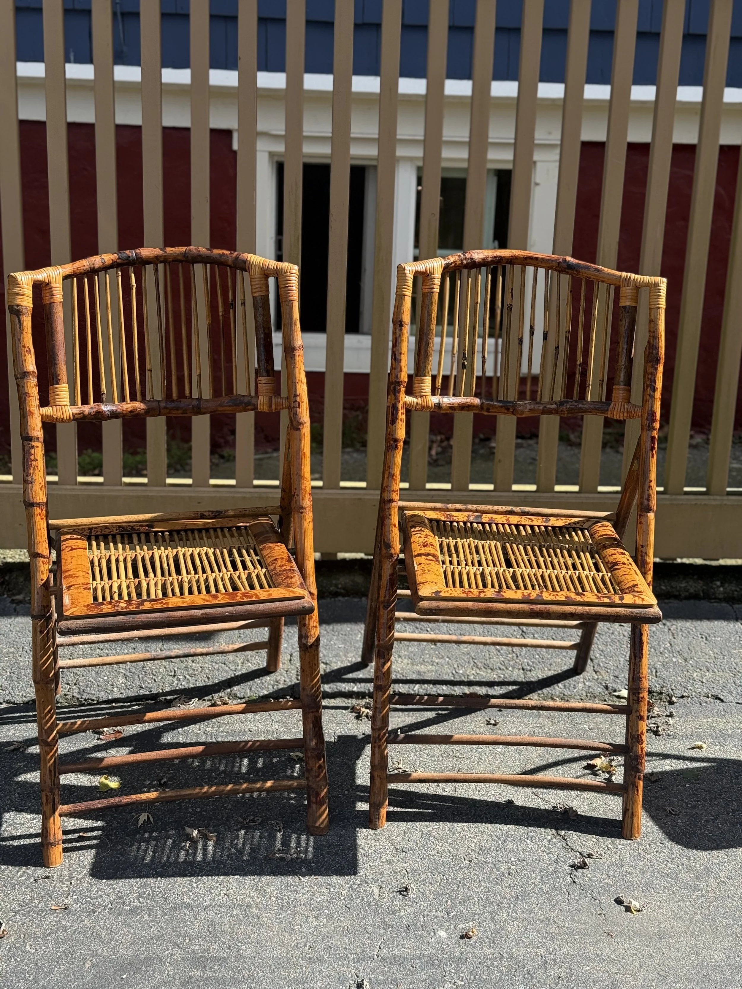 BAMBOO FOLDING CHAIRS