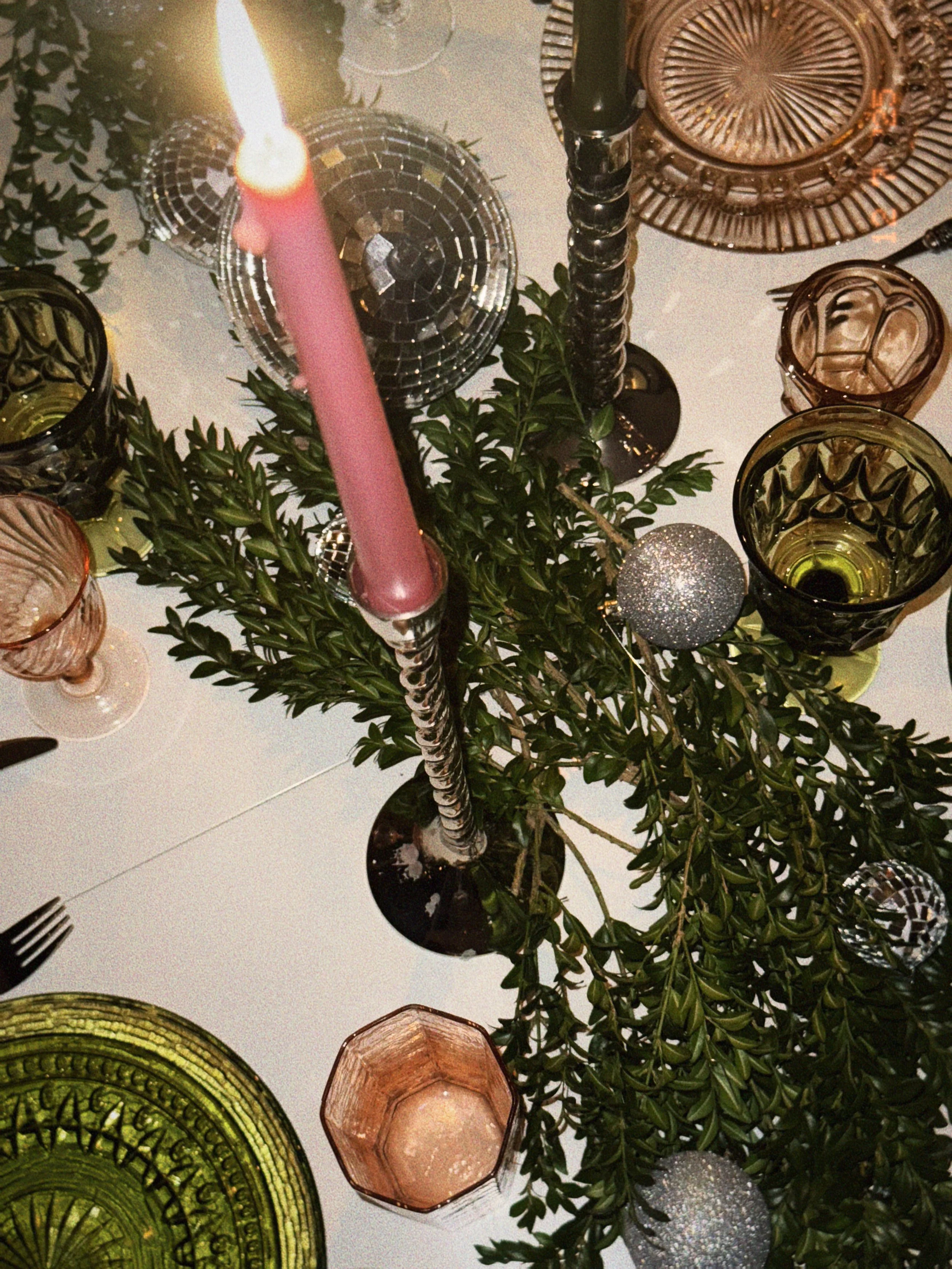 pink + Green Holiday realness