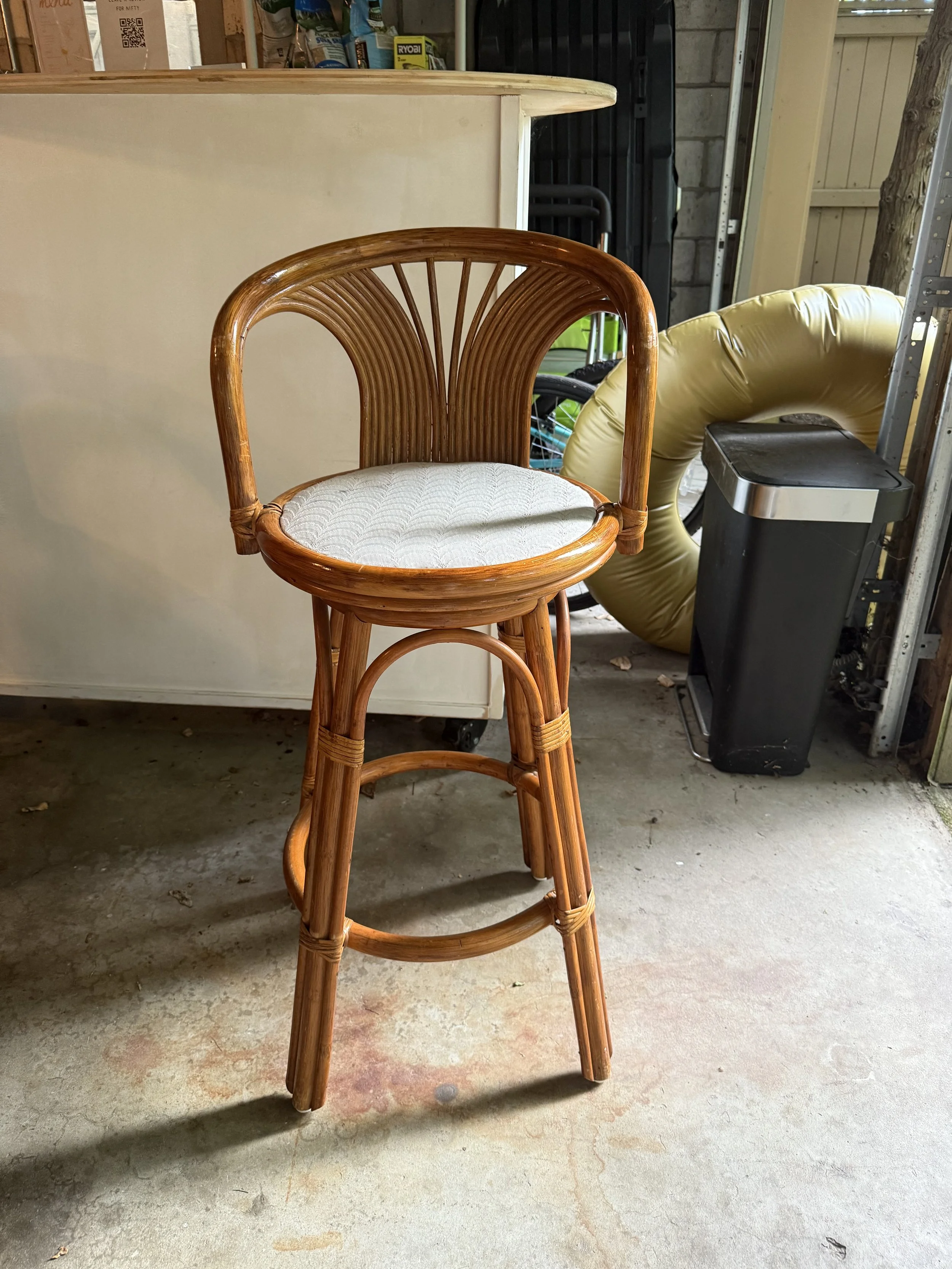 RATTAN + WICKER BAR SEATS