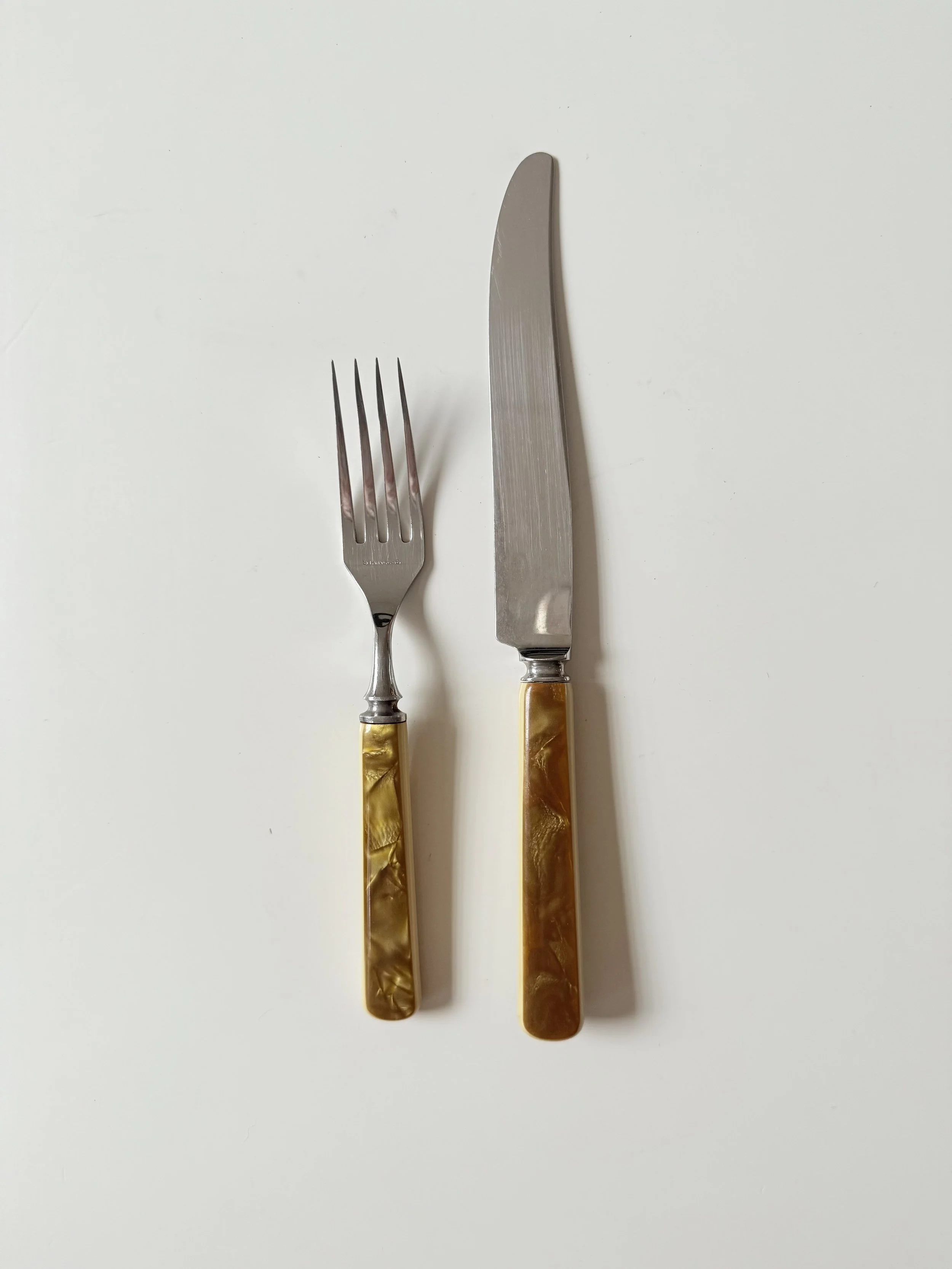 Brown Marble Flatware