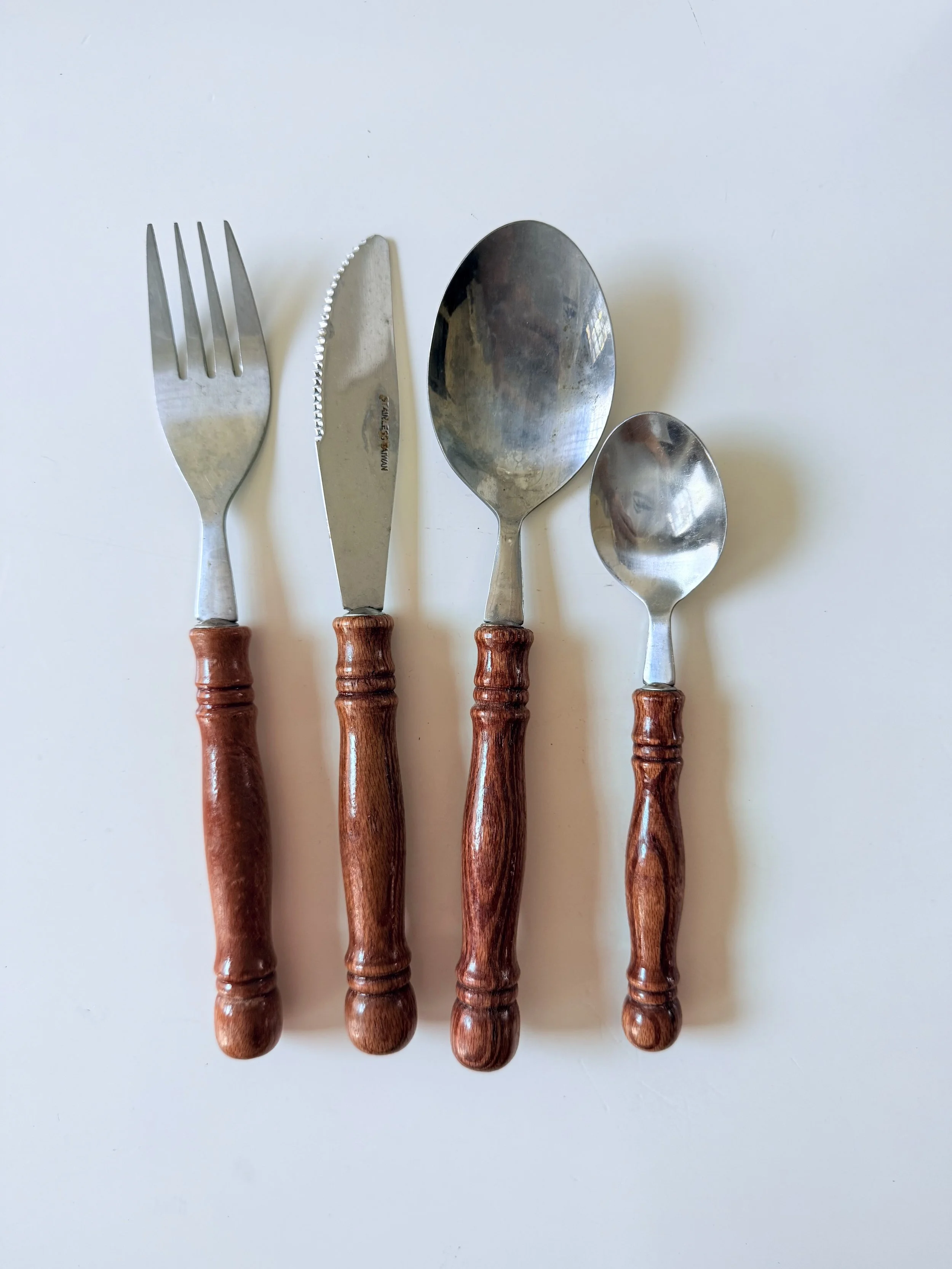 Wood Bamboo Flatware