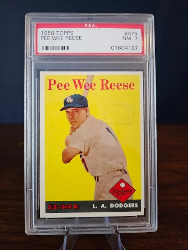 1958 Topps Pee Wee Reese #375 - PSA 7