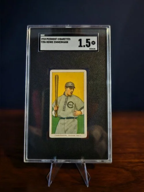 1910 Piedmont Cigarettes T206 Heinie Zimmermann - SGC 1.5