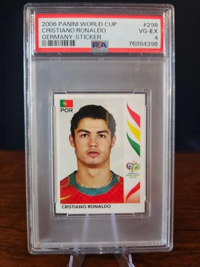 2006 Panini World Cup Cristiano Ronaldo Germany Sticker #298 - PSA 4