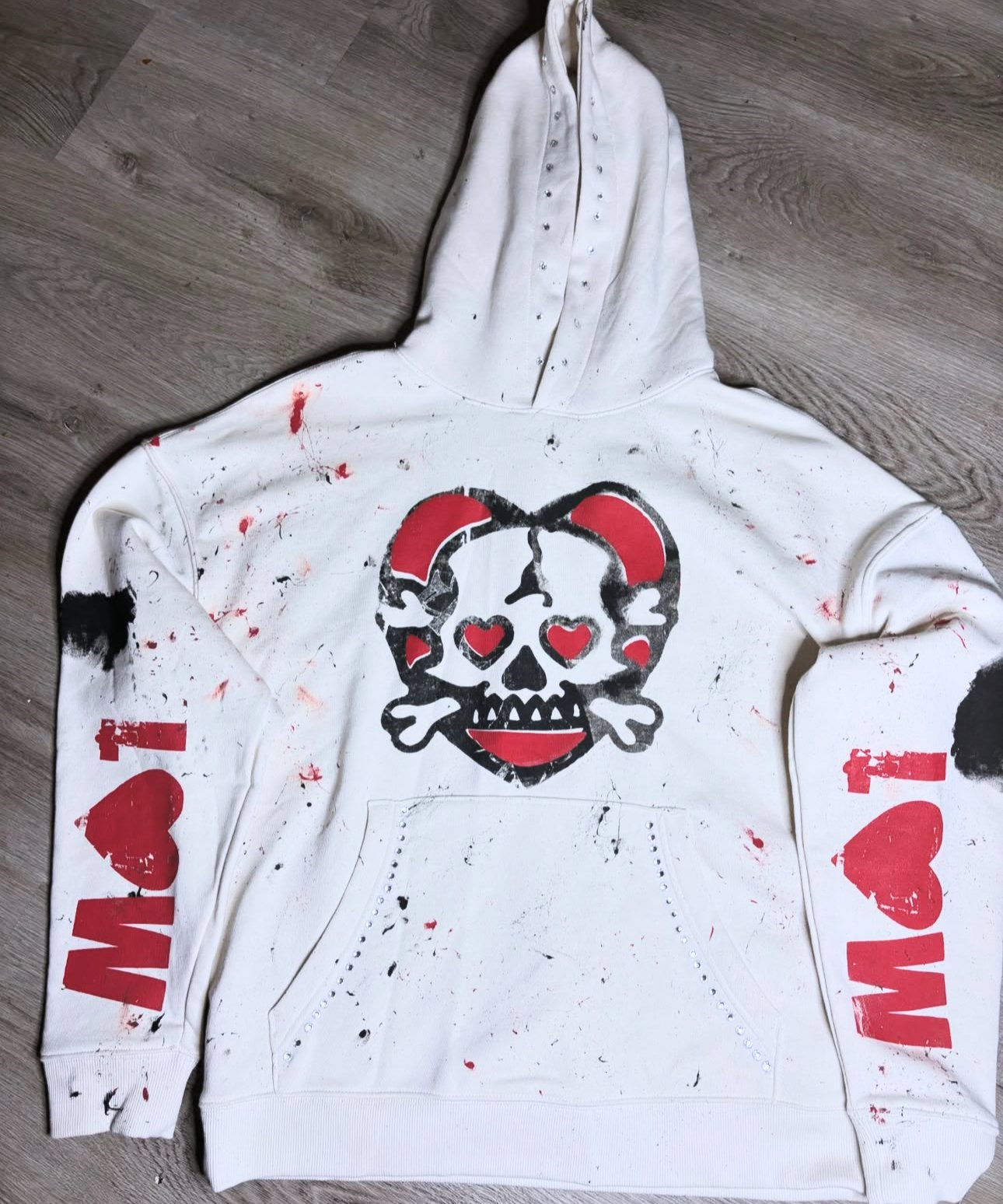 LostHeartz Wrld "Art Is Pain" Oversized Hoodie