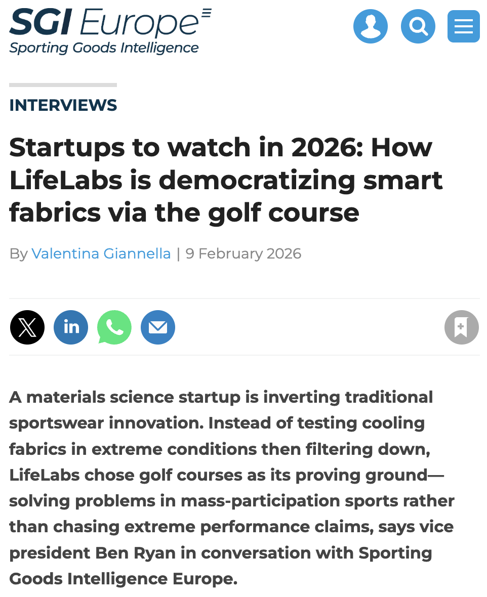 LifeLabs featured on SGI Europe