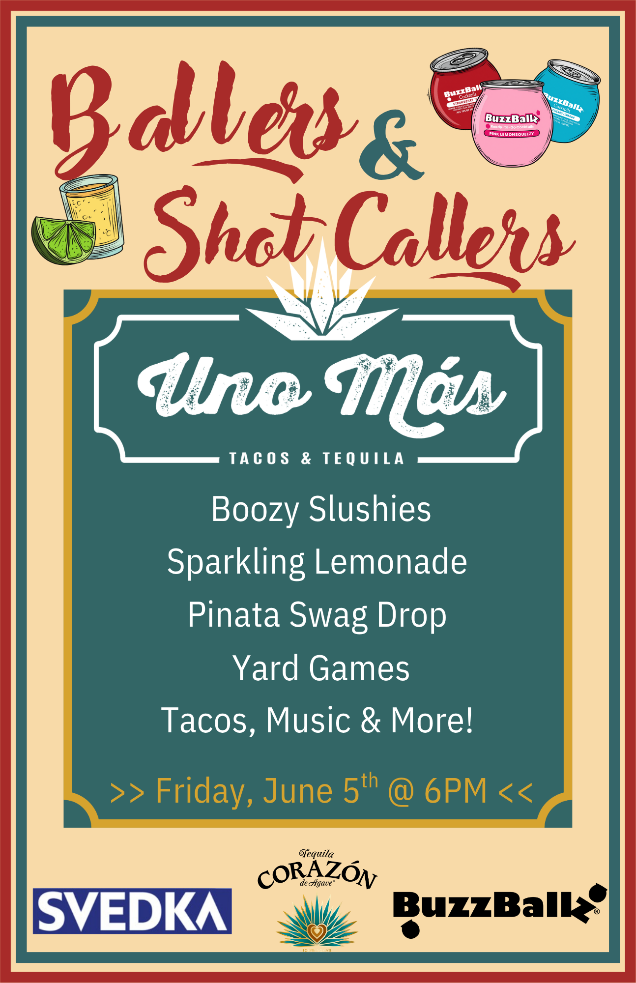 Ballers and Shot callers with Uno Mas &amp; Sazerac