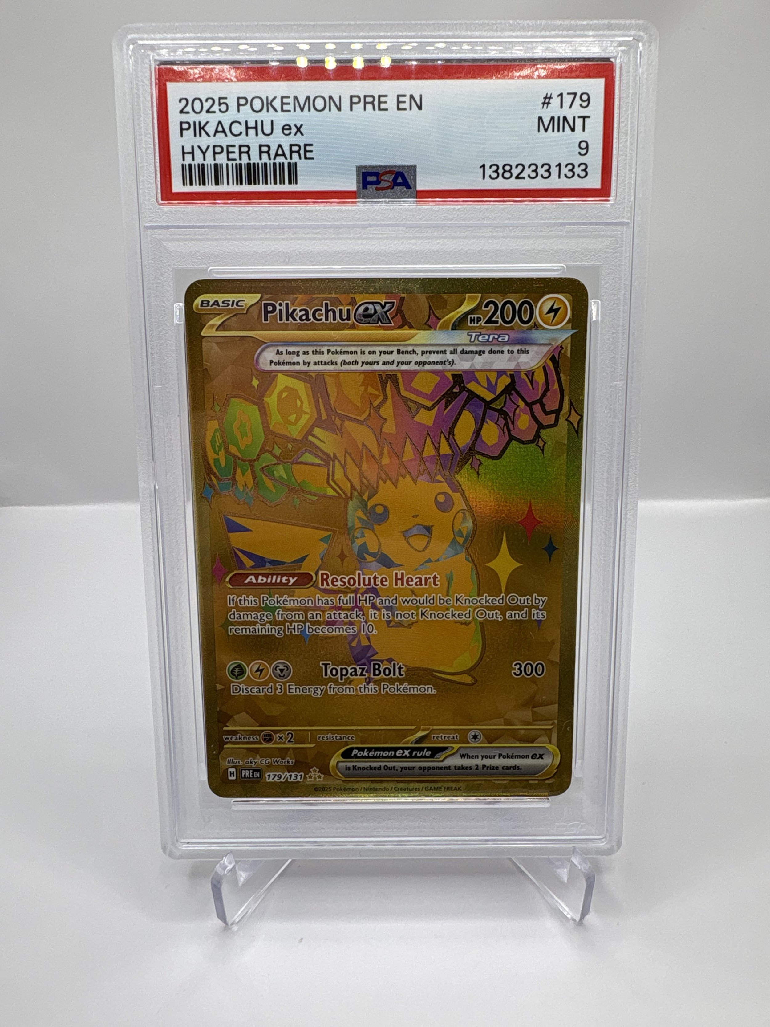 Pikachu Ex #179 PSA 9