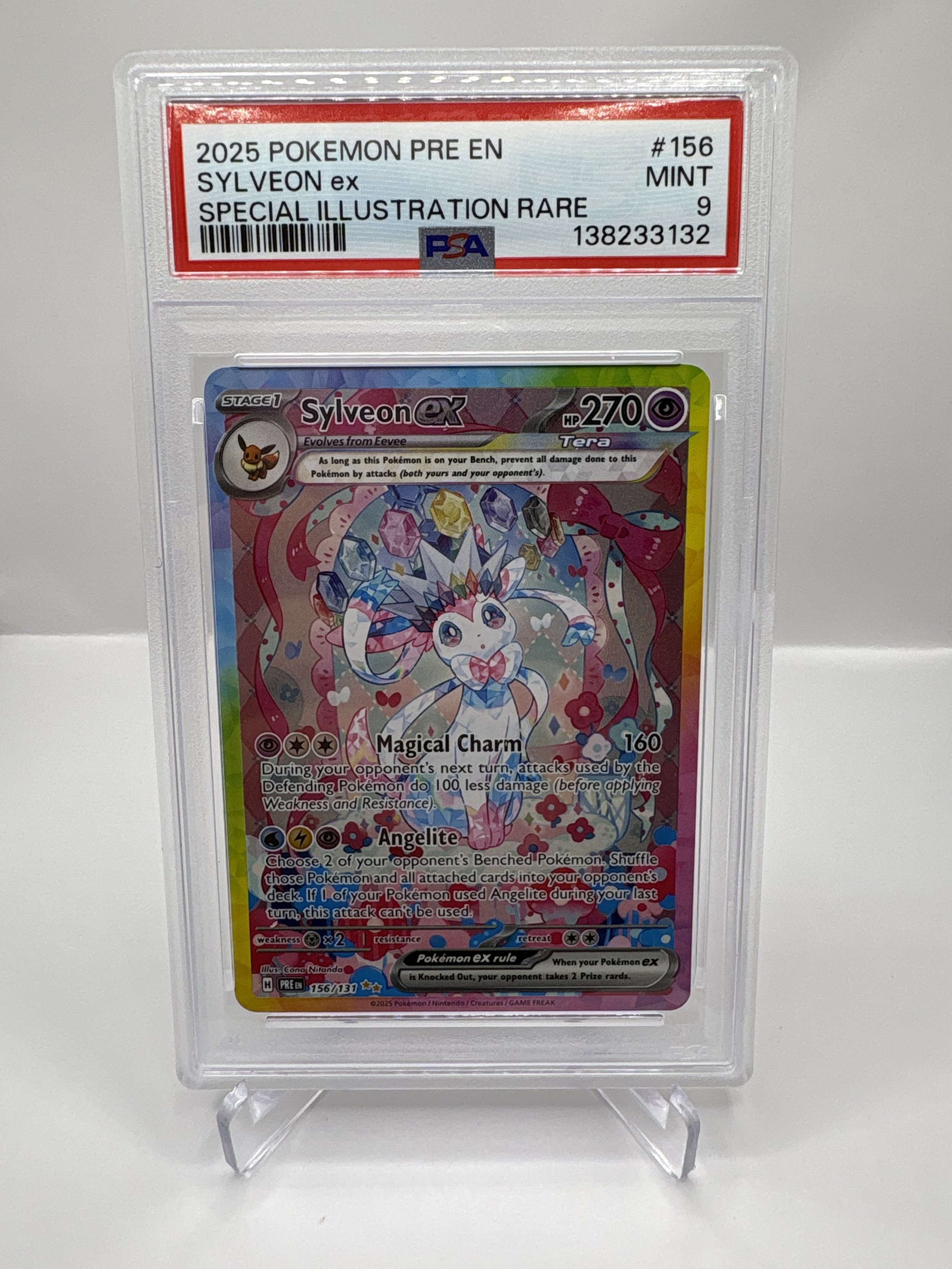 Sylveon Ex #156 PSA 9