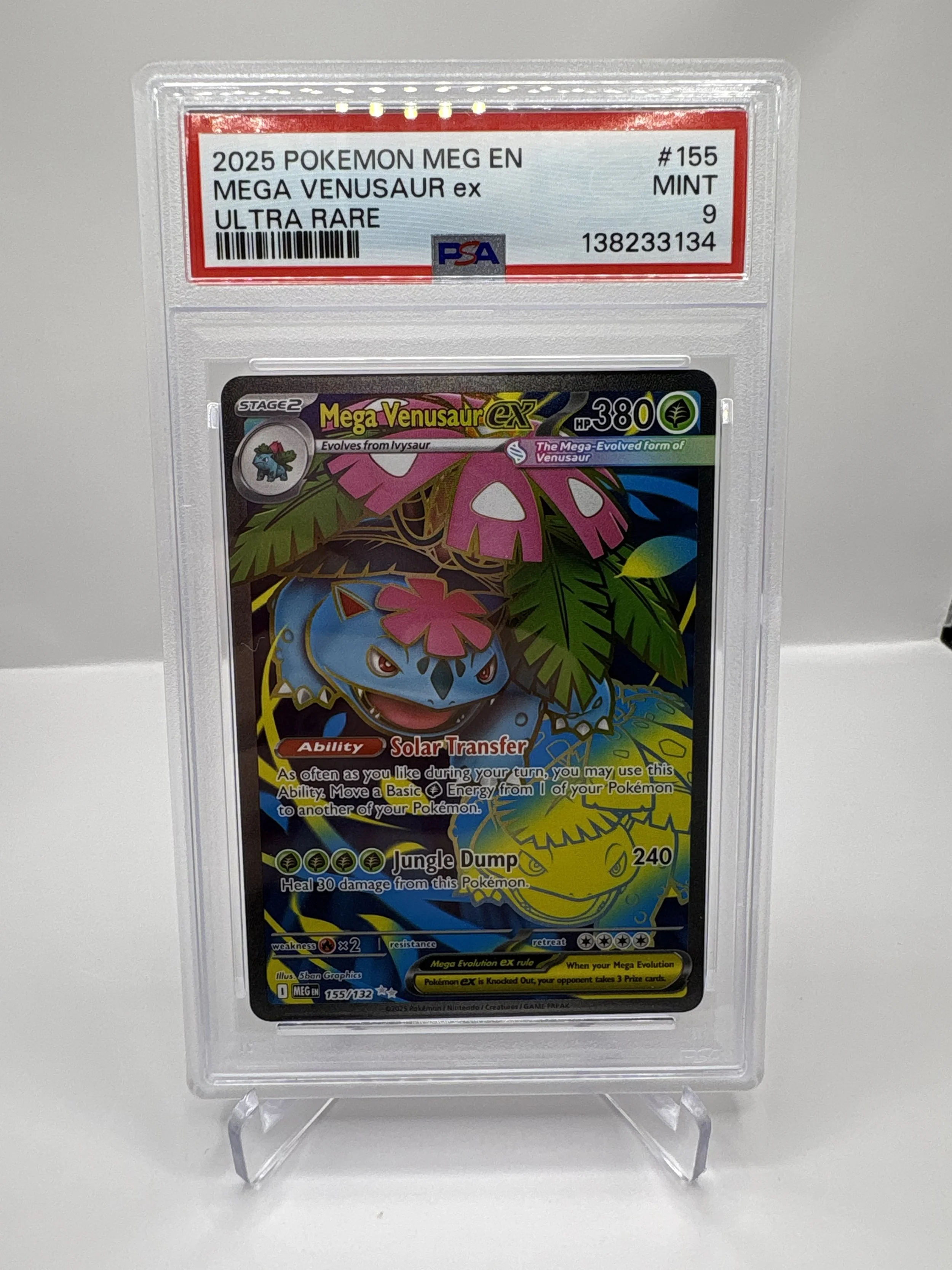 Mega Venusaur Ex #155 PSA 9
