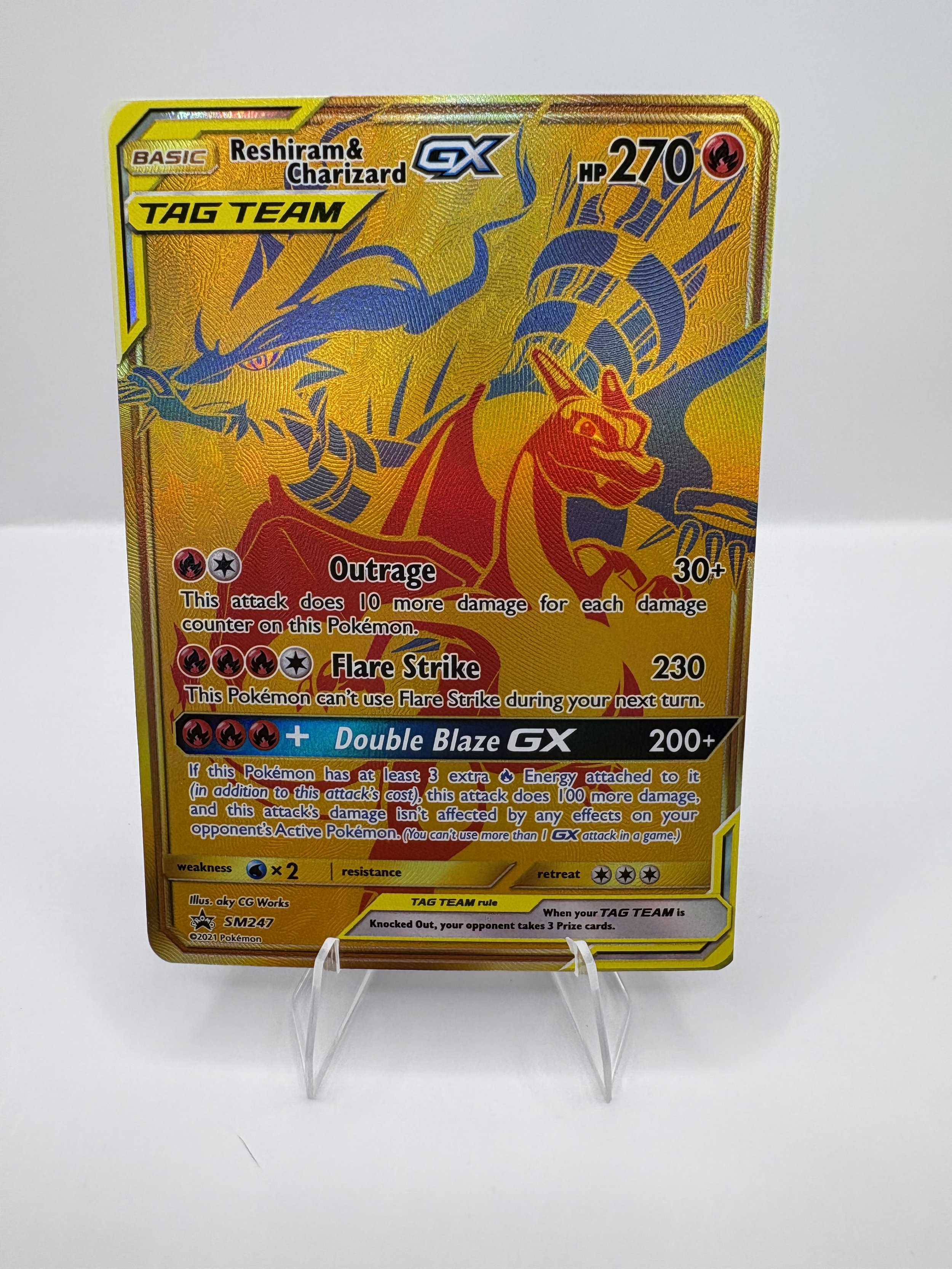 Reshiram & Charizard GX #SM247