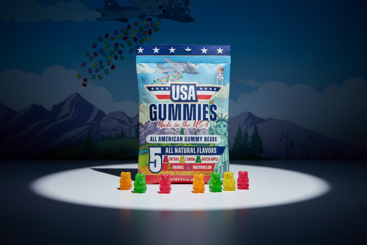 All American Gummy Bears - 7.5 oz - Single Bag