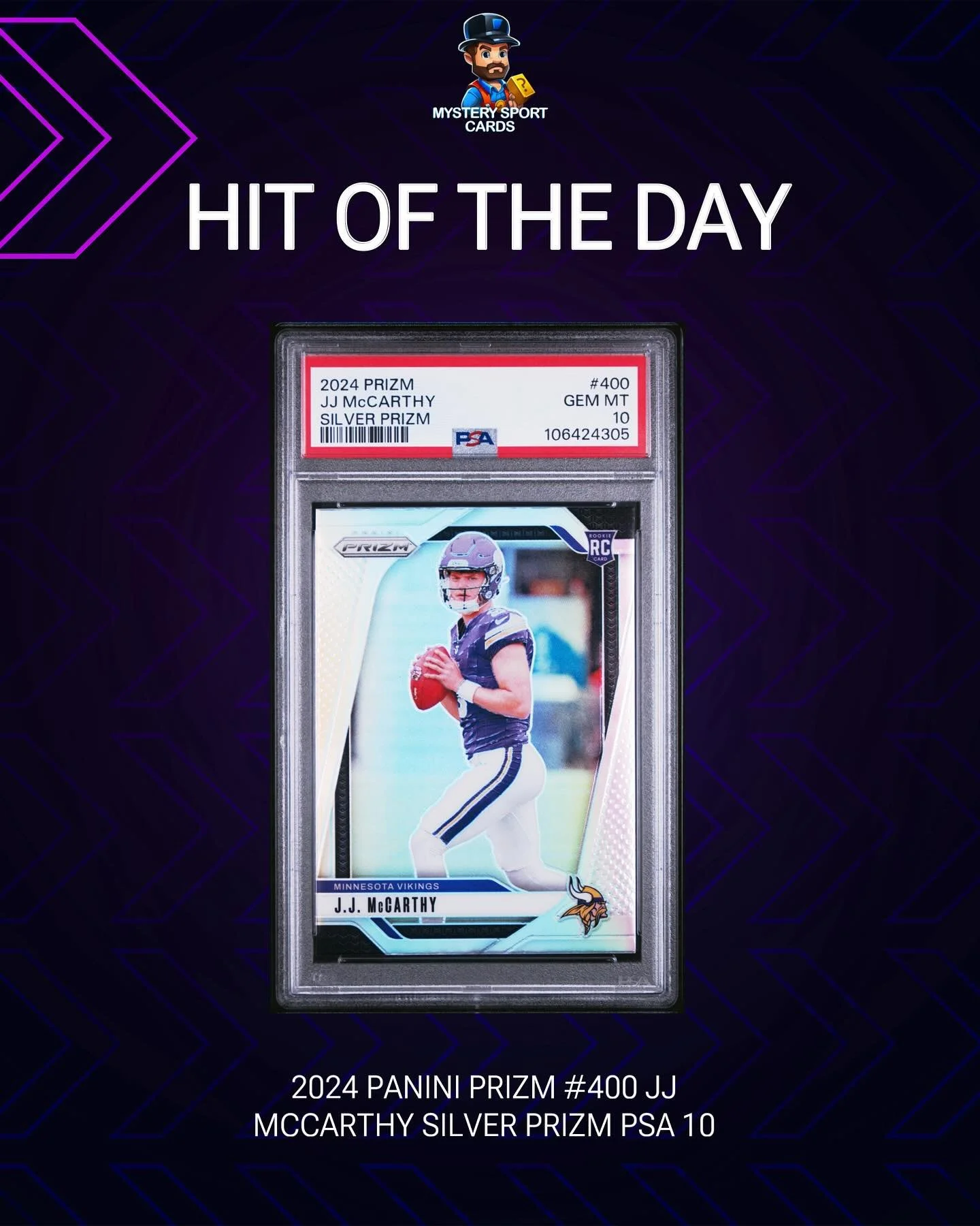 HOTD! 🏈 #sportscards #football #whatnot @whatnot #vikings #jjmccarthy