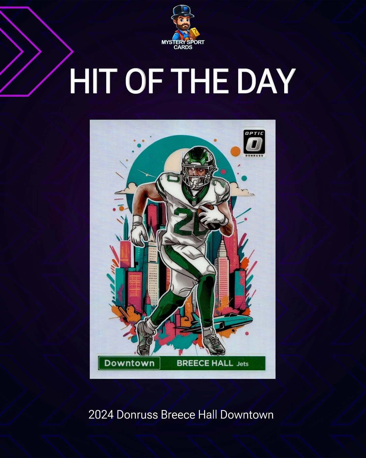 HOTD! 🏈 #sportscards #football #whatnot @whatnot #jets #breecehall
