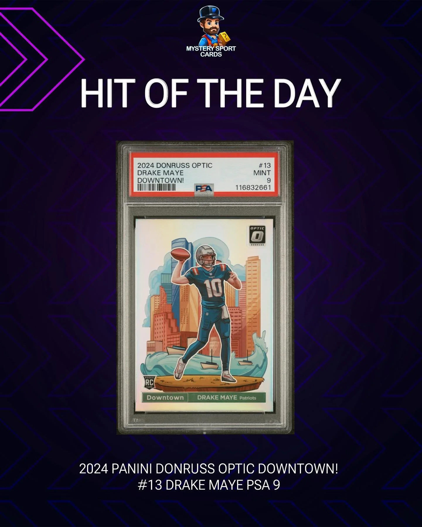 HOTD! 🏈 #sportscards #football #whatnot @whatnot #patriots #drakemaye