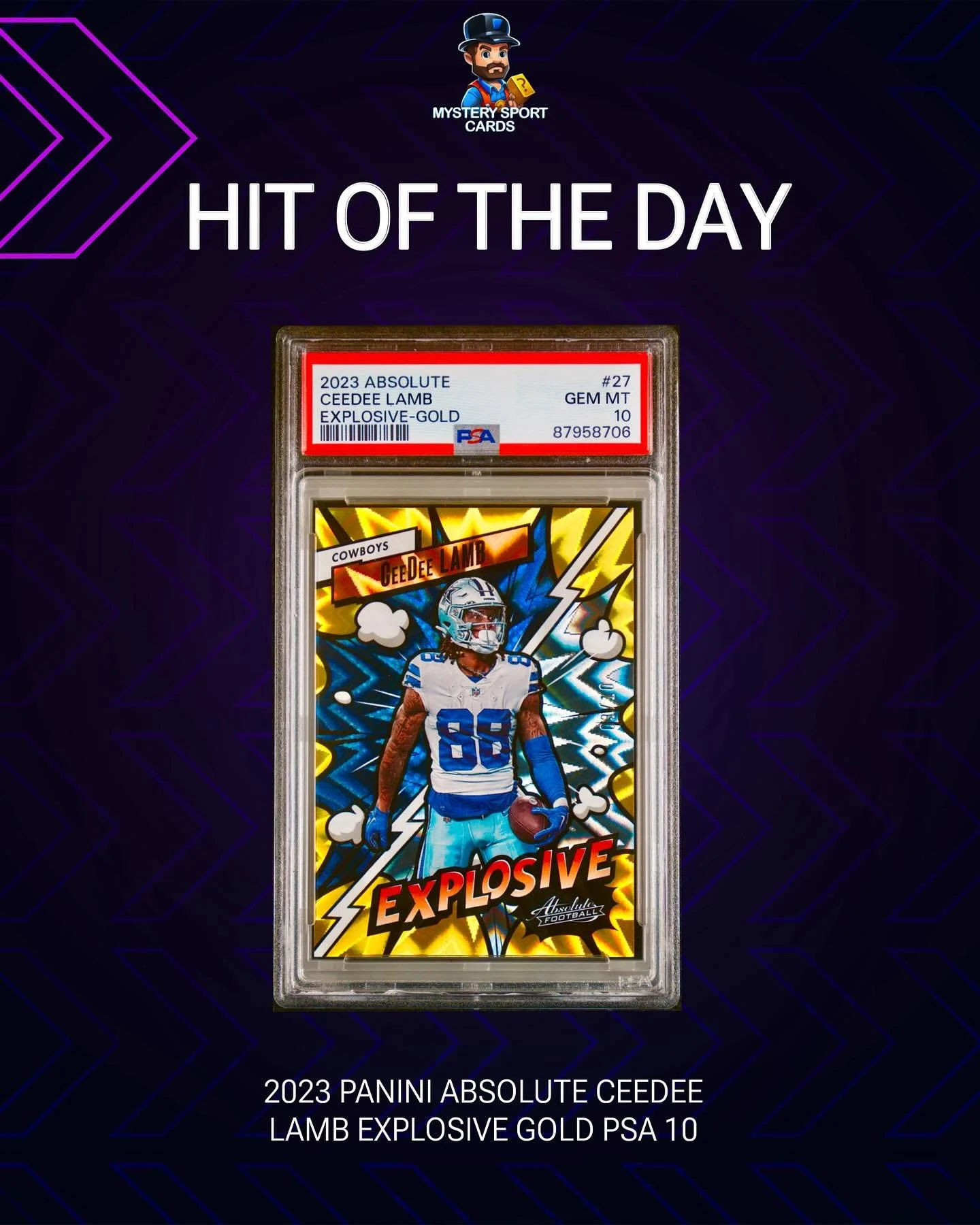 HOTD! 🏈 #sportscards #football #whatnot @whatnot #cowboys #nfl #ceedeelamb