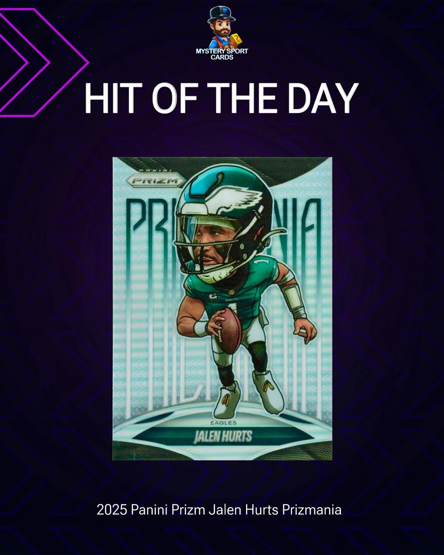 HIT OF THE DAY ALERT! 🔥 #nfl #sportscards #hurts #eagles #football