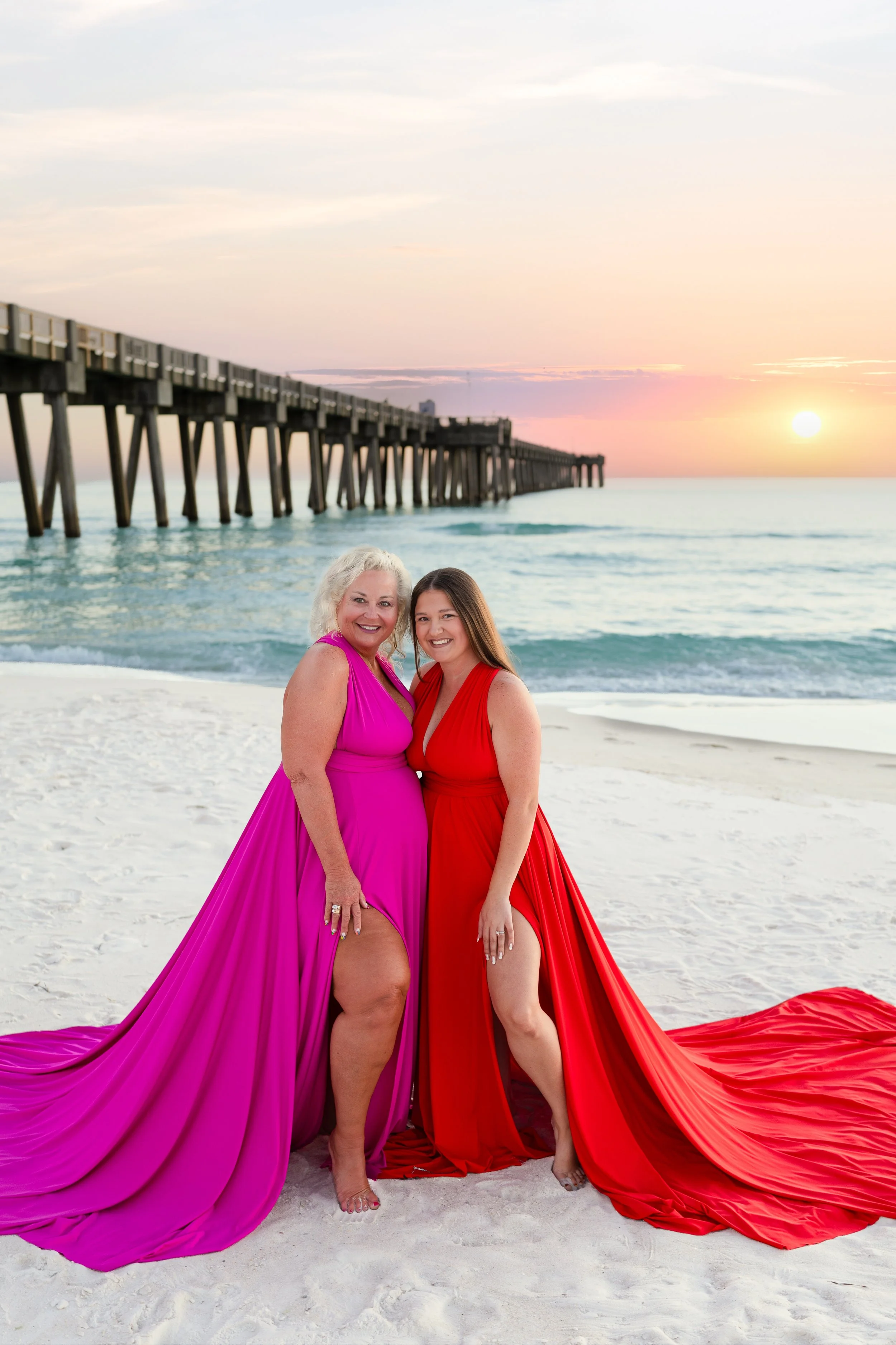 Mother and daughter flying dress photoshoot PCB