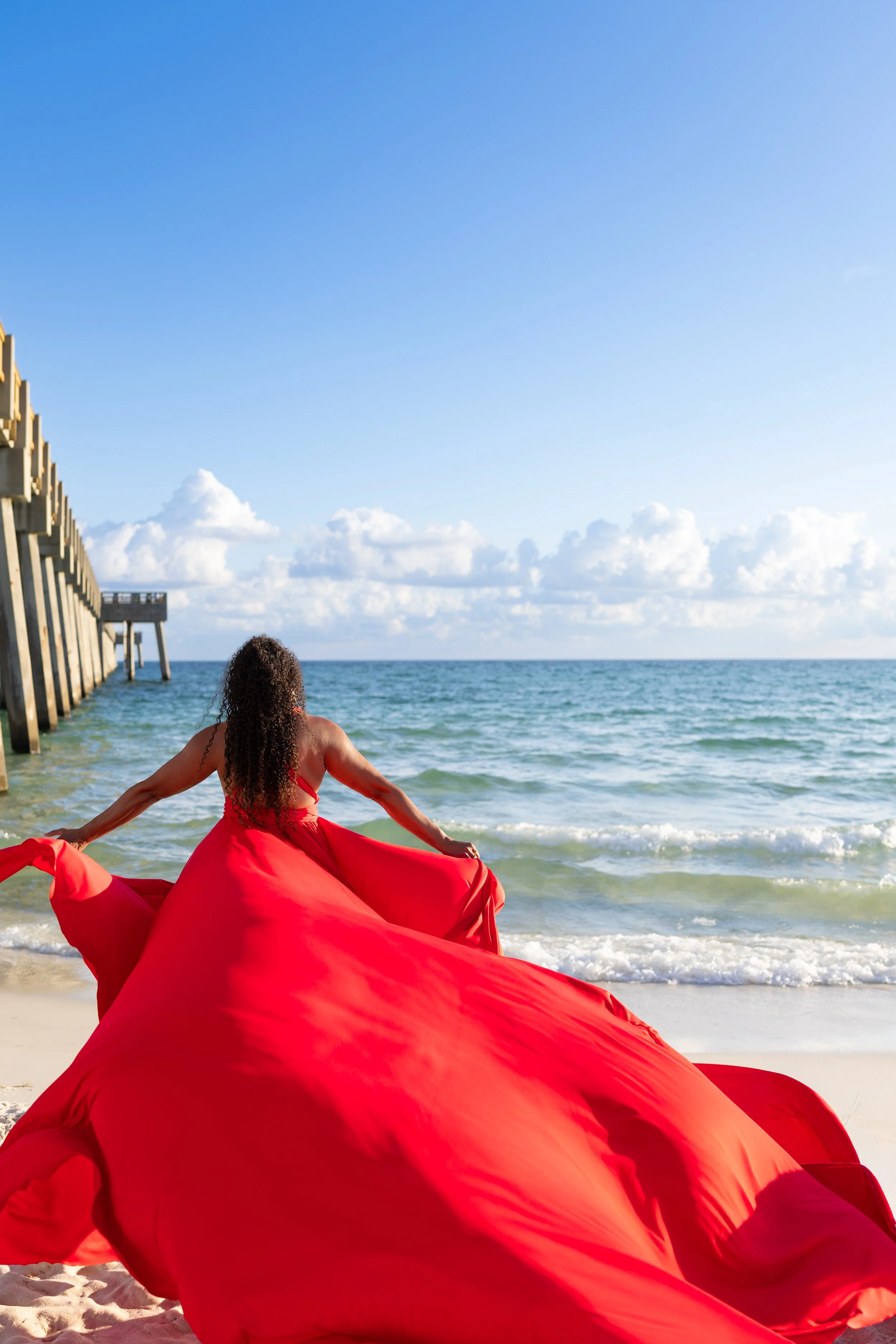 dress flying in wind Florida