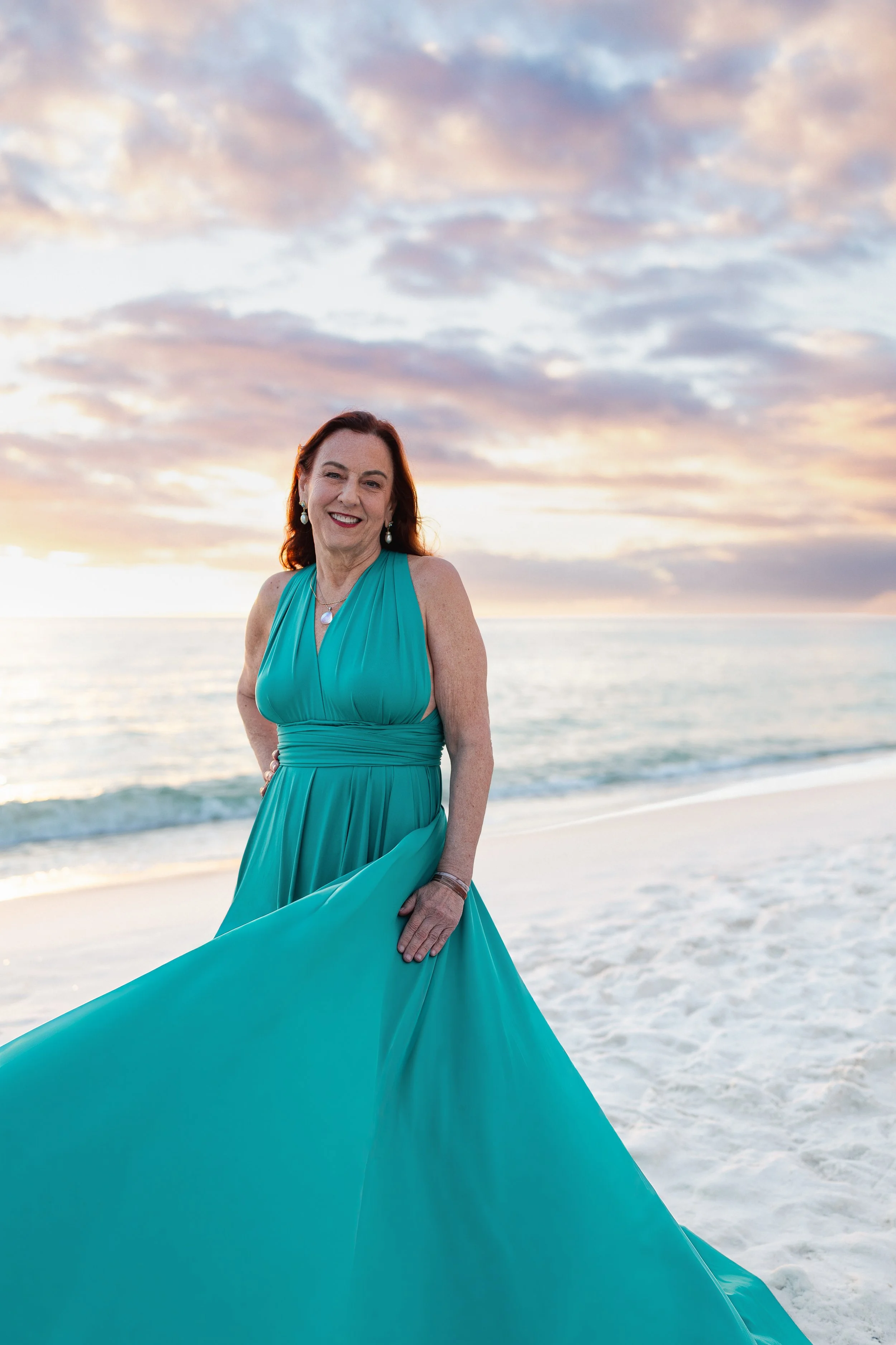 Flying dress photoshoot Destin, Alys Beach, Seacrest 