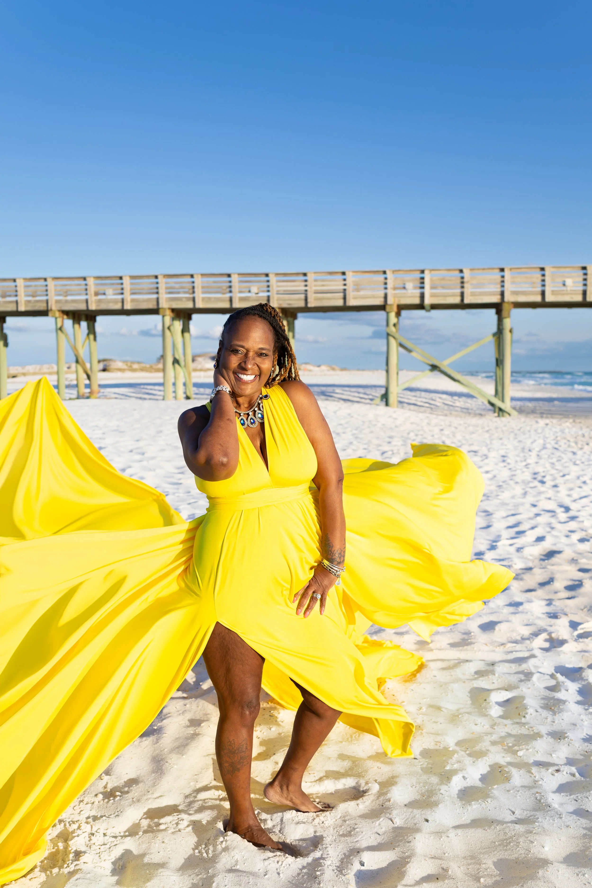 Spring flying dress photoshoot in Florida 