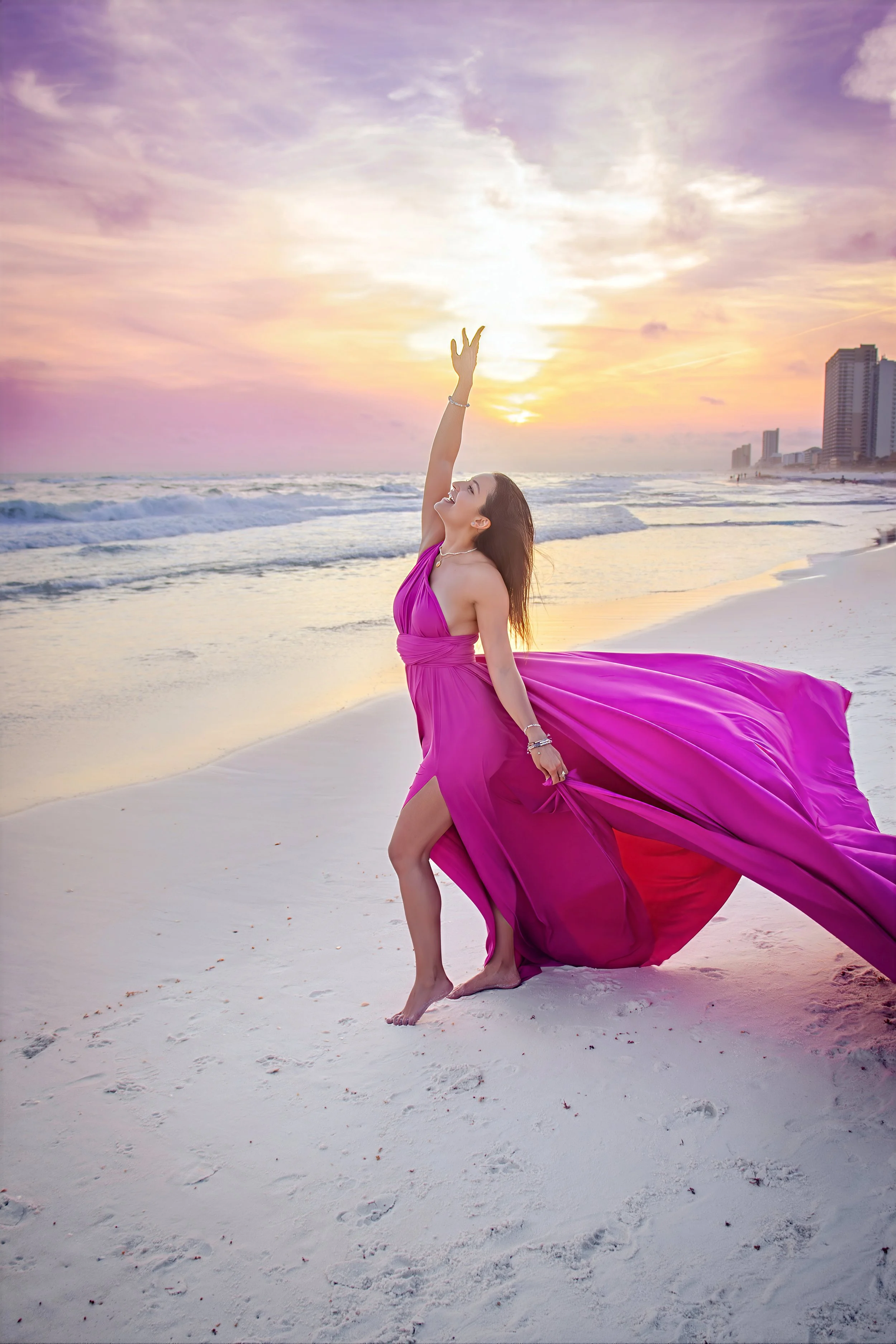 Mahna Ghafori Instagram flying dress