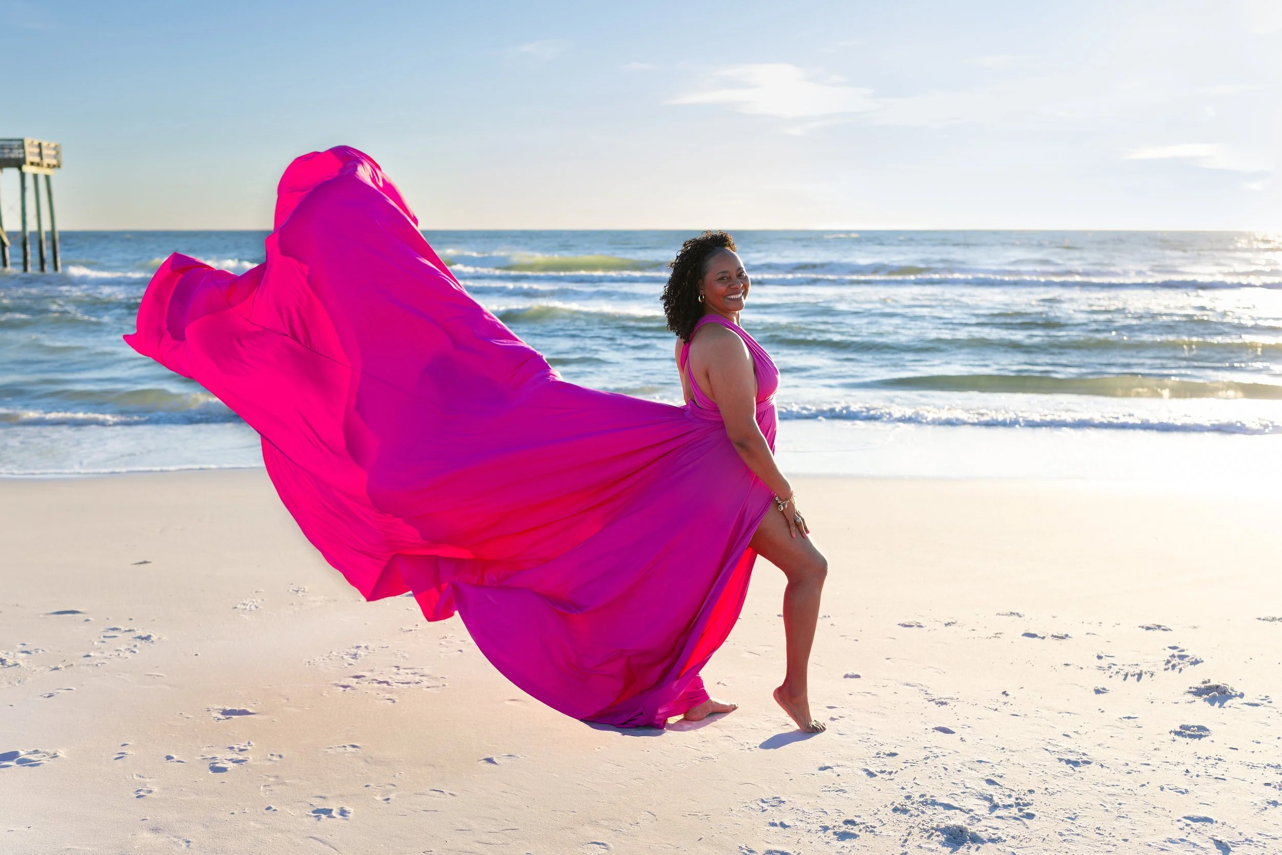 Flying dress photoshoot black queen Alabama