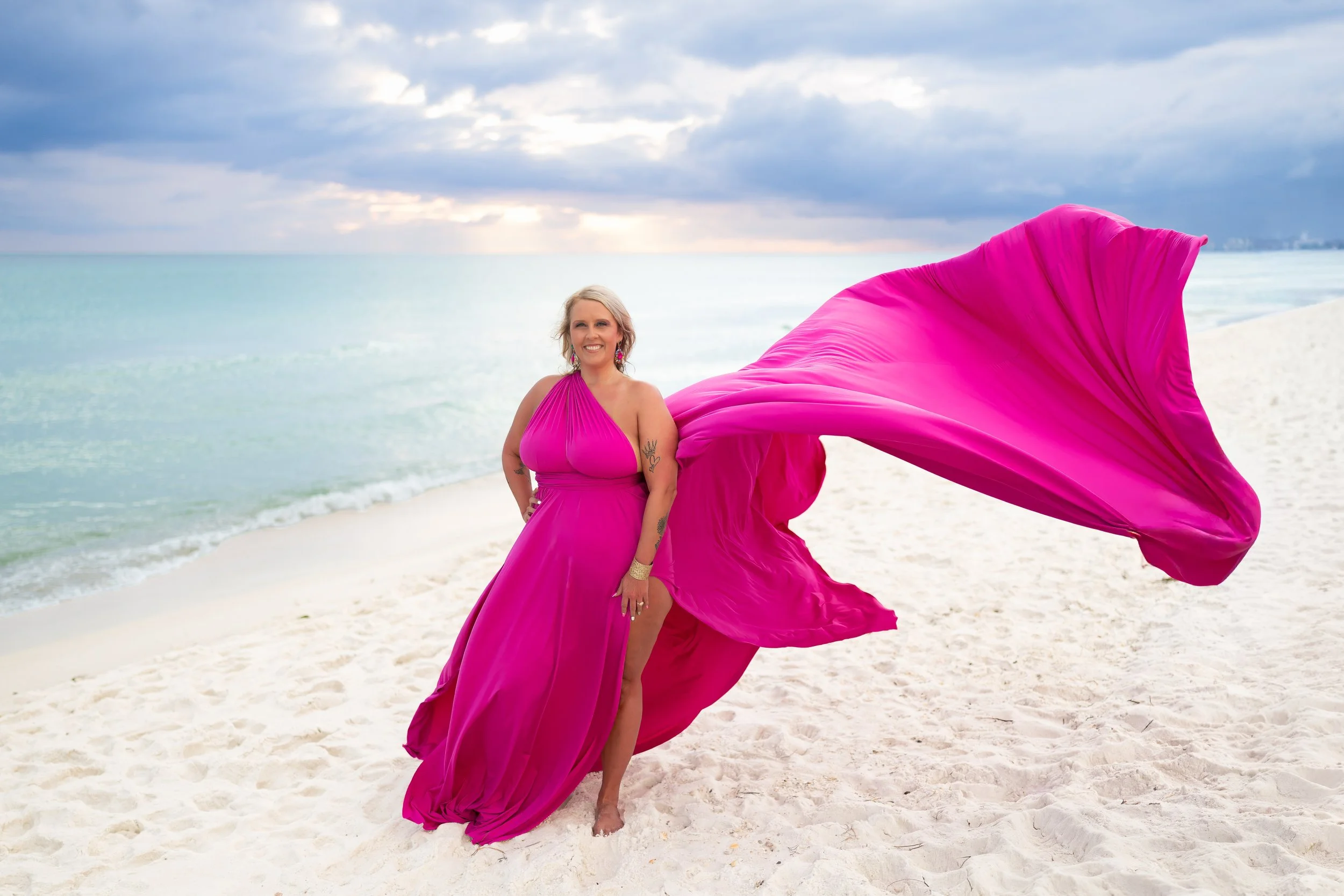 pink flying dress Destin FL