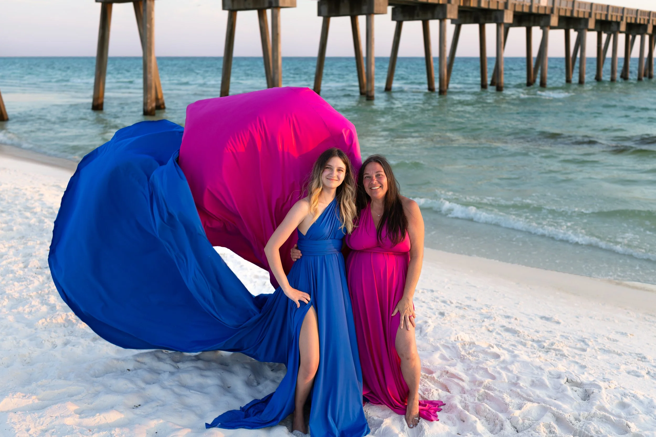 mother-daughter photoshoot Panama City Beach FL