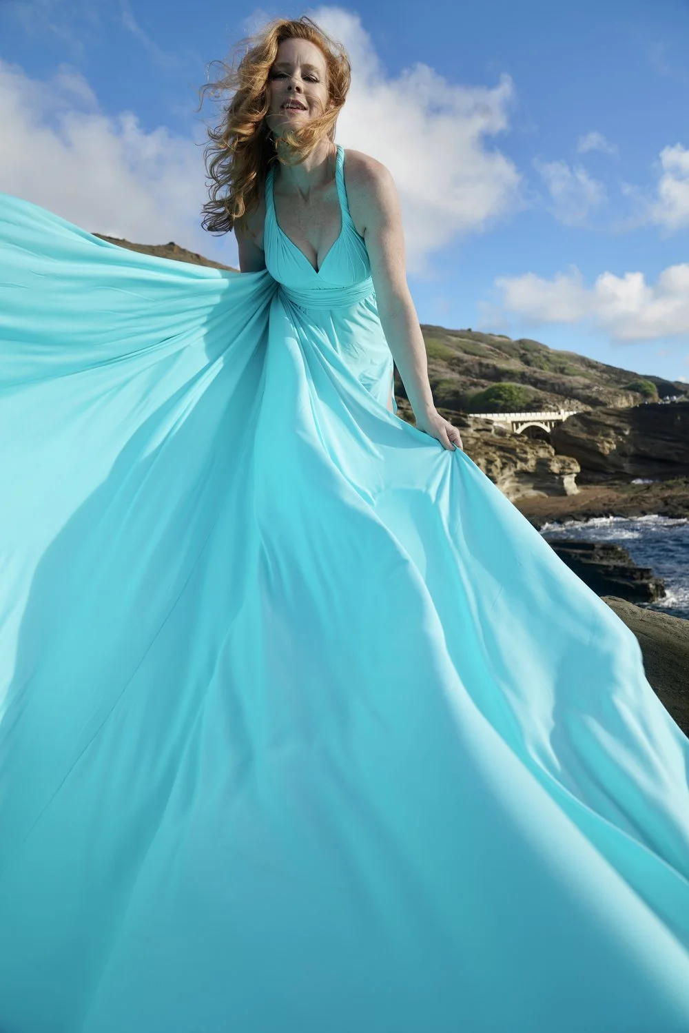 Tiffany Blue flying dress