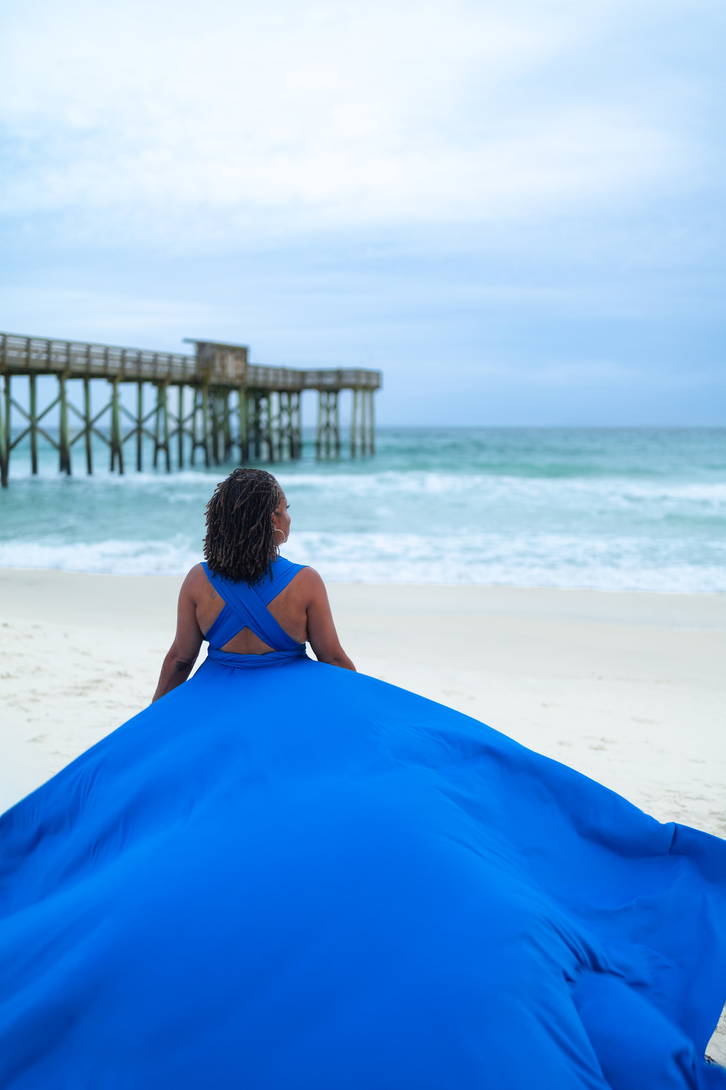 woman deserves flying dress photoshoot