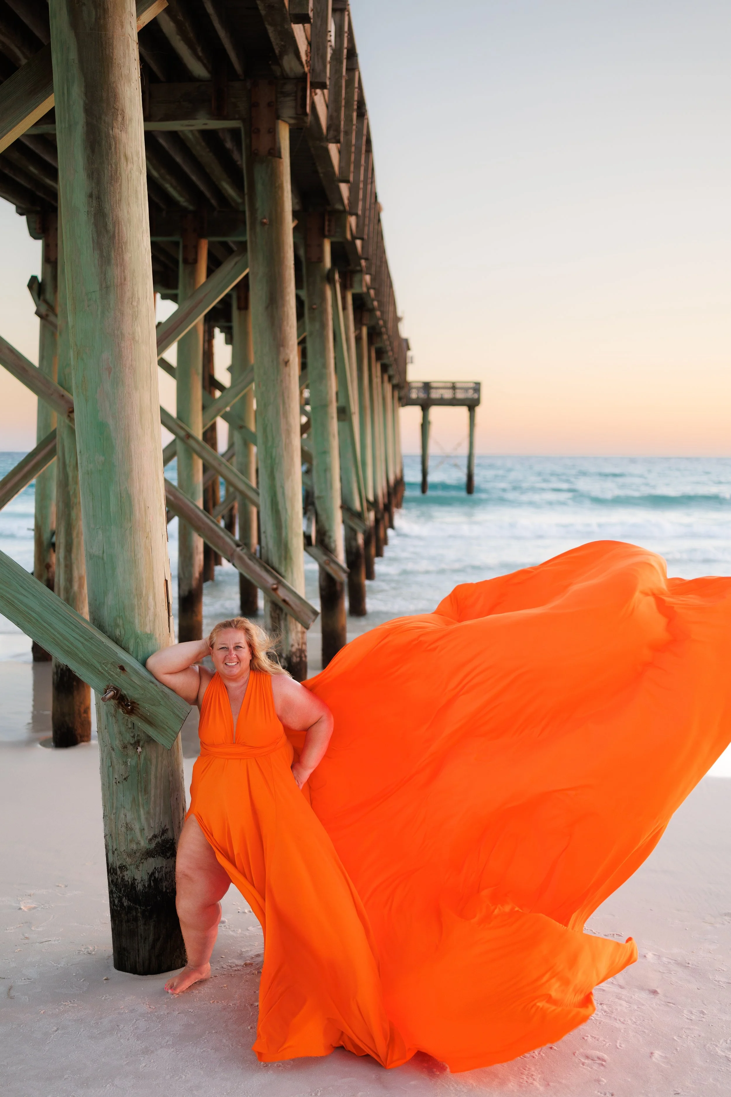 Florida flying dress plus size woman