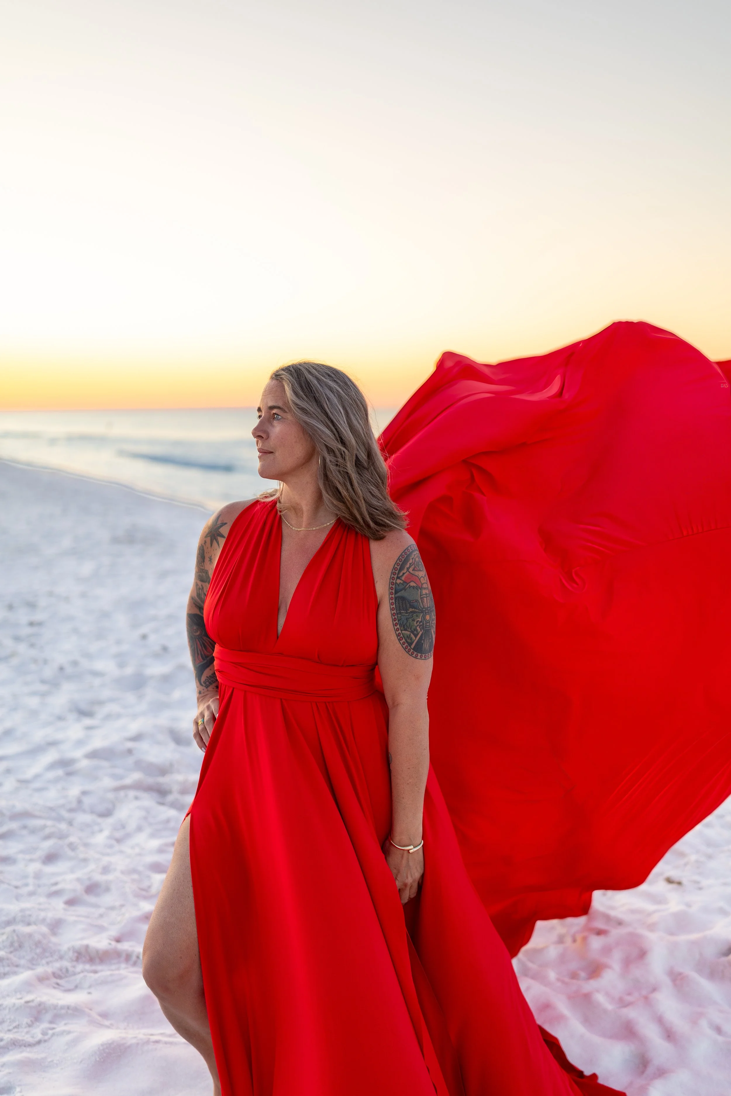 Pensacola flying dress photoshoot