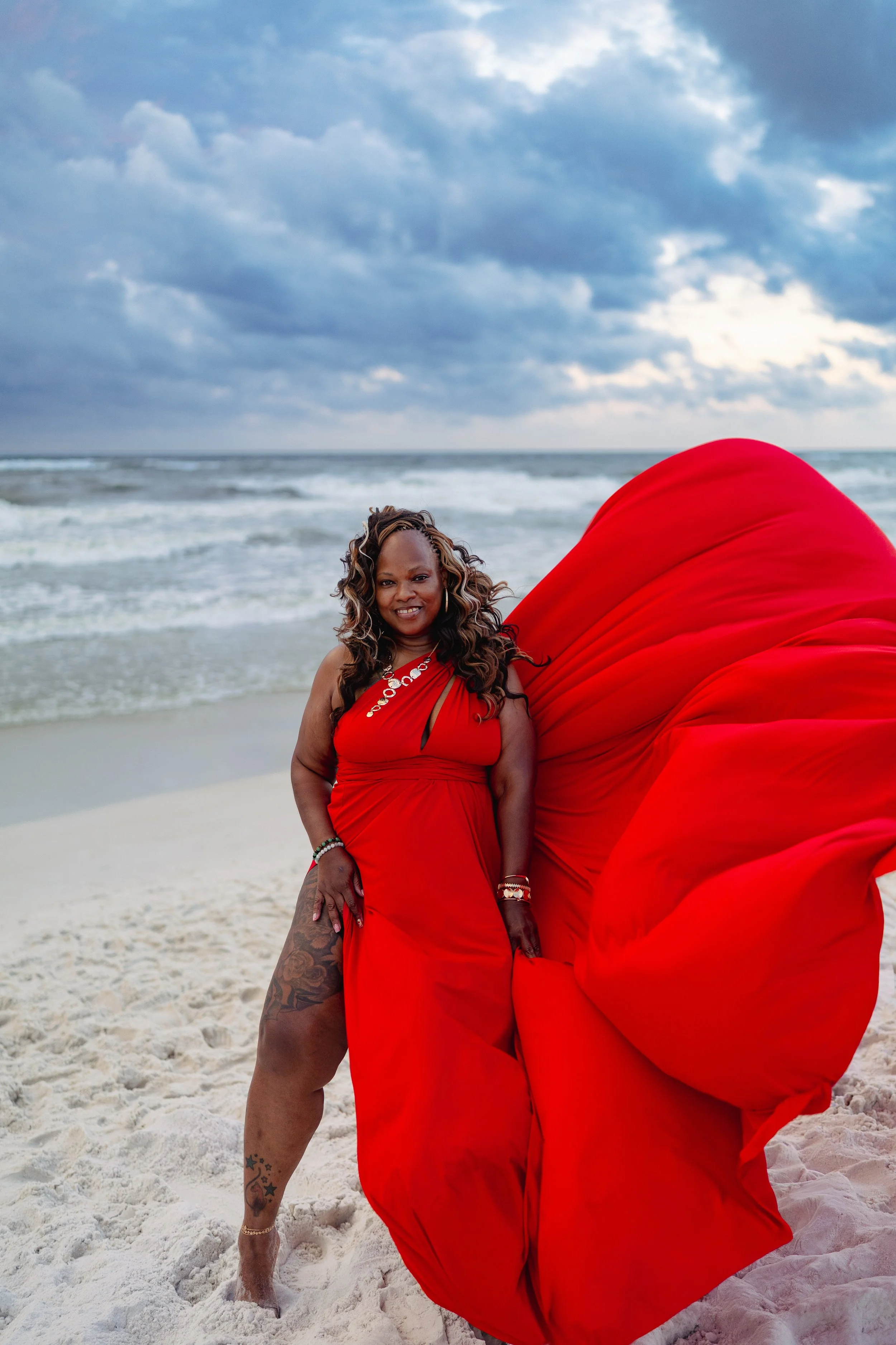 Tallahassee flying dress photoshoot