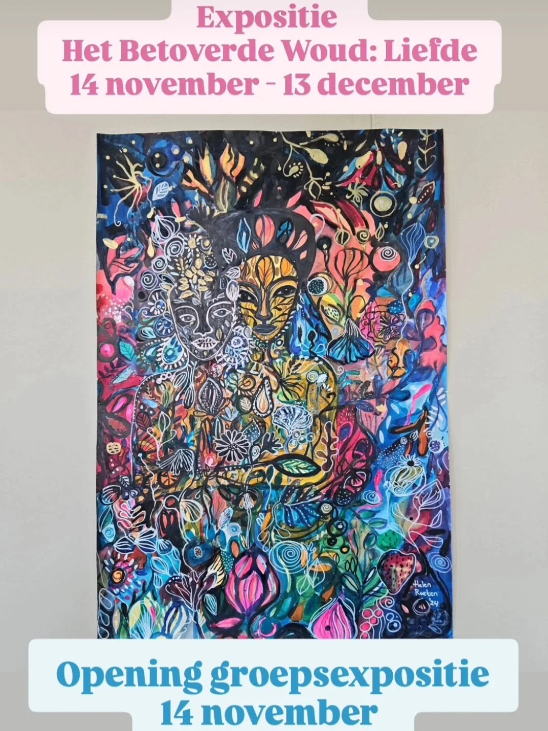 Het Betoverde Woud: Liefde

14 november - 13 december

Groeps expositie met als thema natuur en liefde.
Liefde voor de natuur en het lichaam.

Groeps expositie @galeriedunord_amsterdam

Feestelijke opening vrijdag 14 november
15.00 - 18.00

Hapjes , 