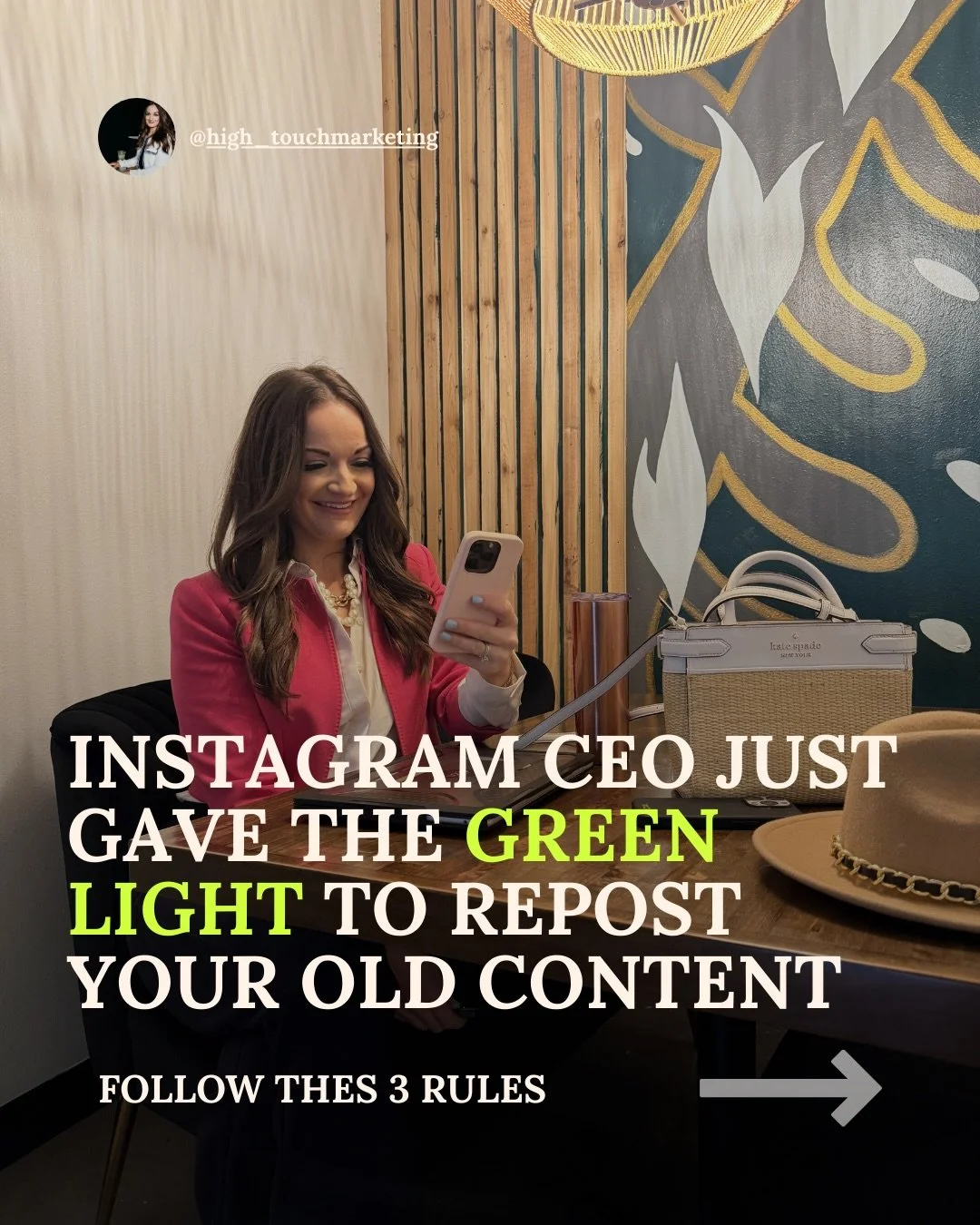 🚨 Just in: Instagram CEO says repost your content 👏🏼

This is your GREEN LIGHT to stop creating from scratch.

Reuse it. Refresh it. Run it back.🔁 &amp; repeat. Will you?