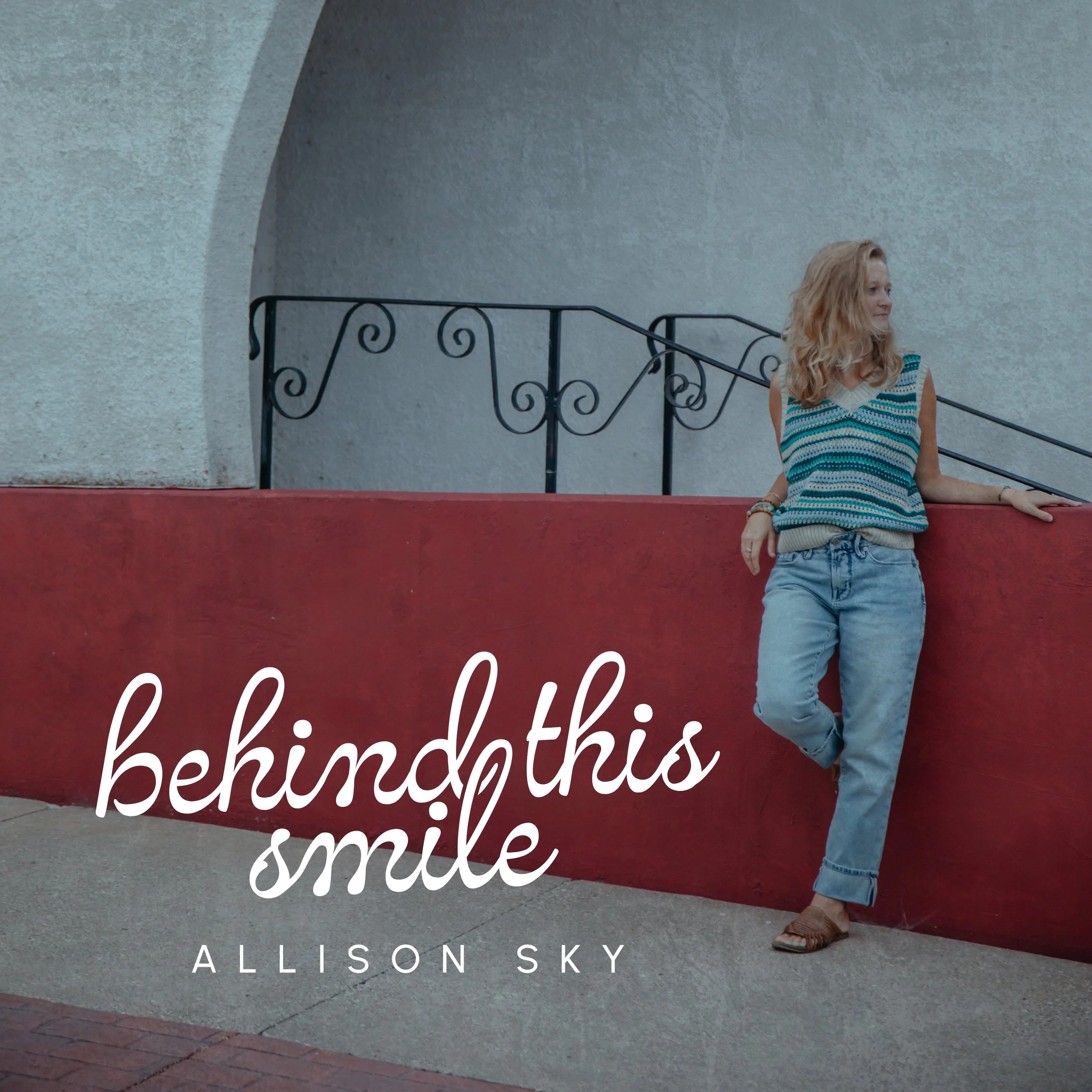 EP Cover title Behind This Smily By Allison Sky
