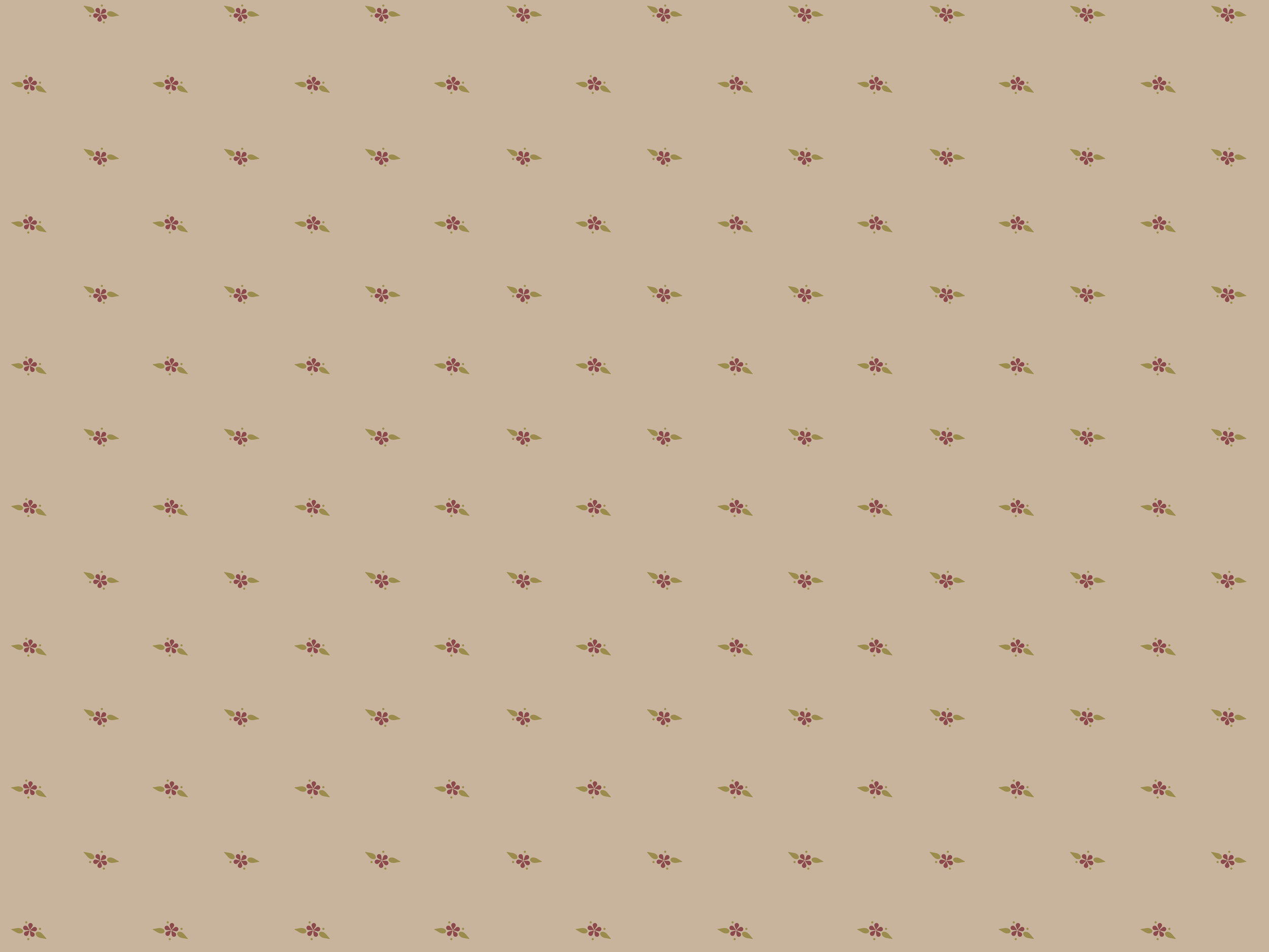 Fabric in Country Retro Small Flower Pattern - Warm Gray.png