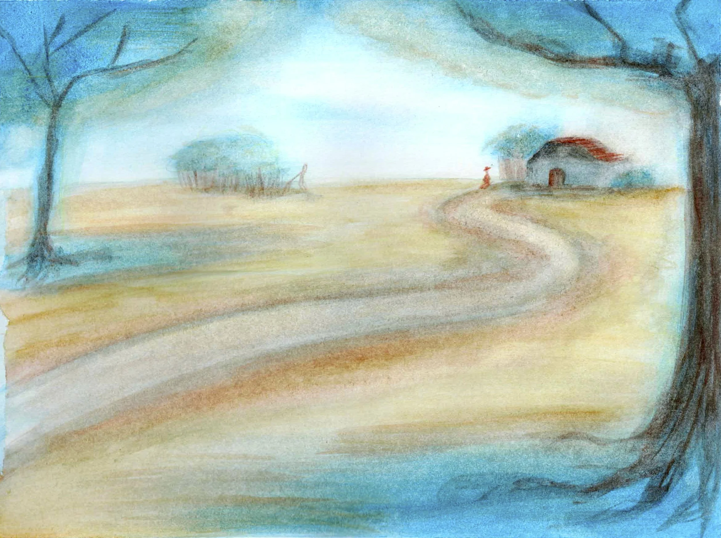 Fields - Watercolor