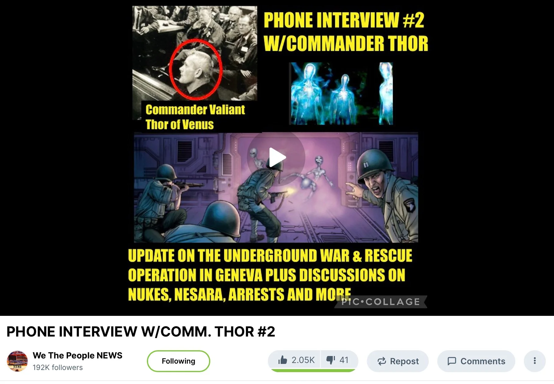 Commander Thor’s Intel 