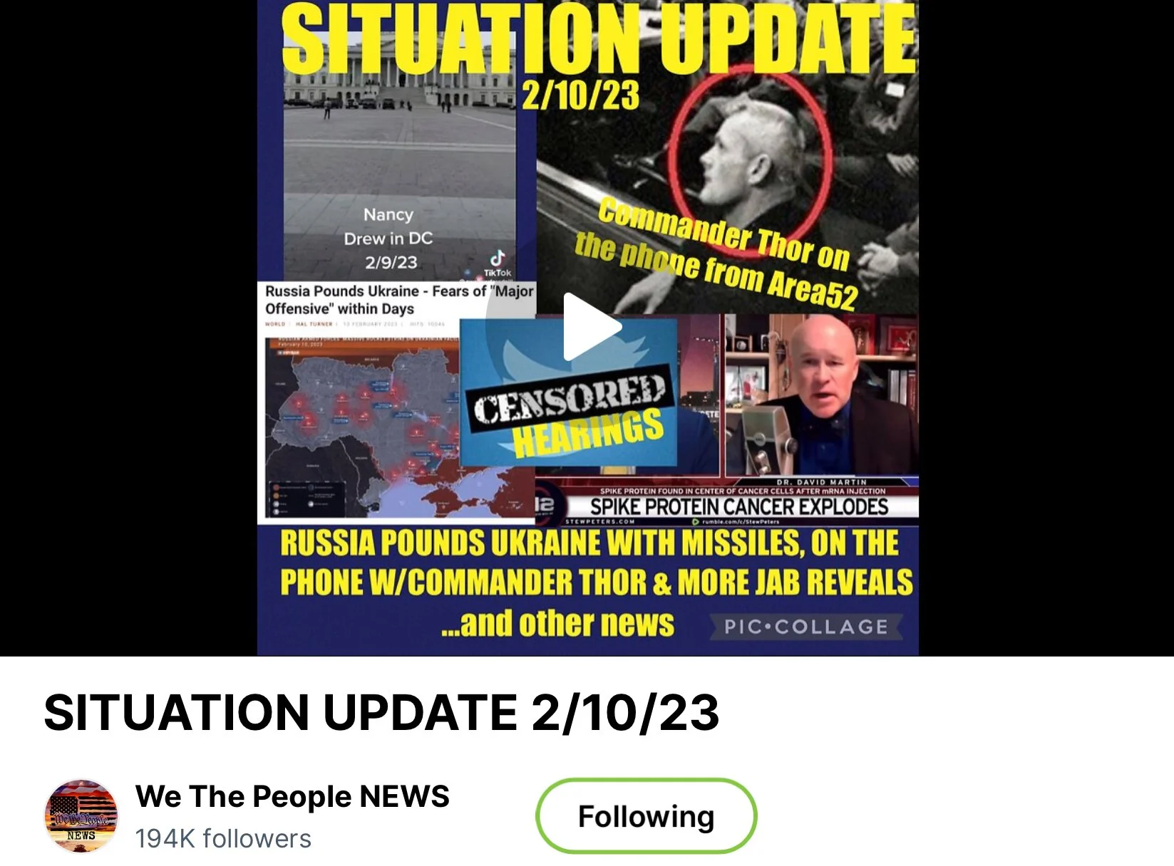 Commander Thor’s Telephone Interview