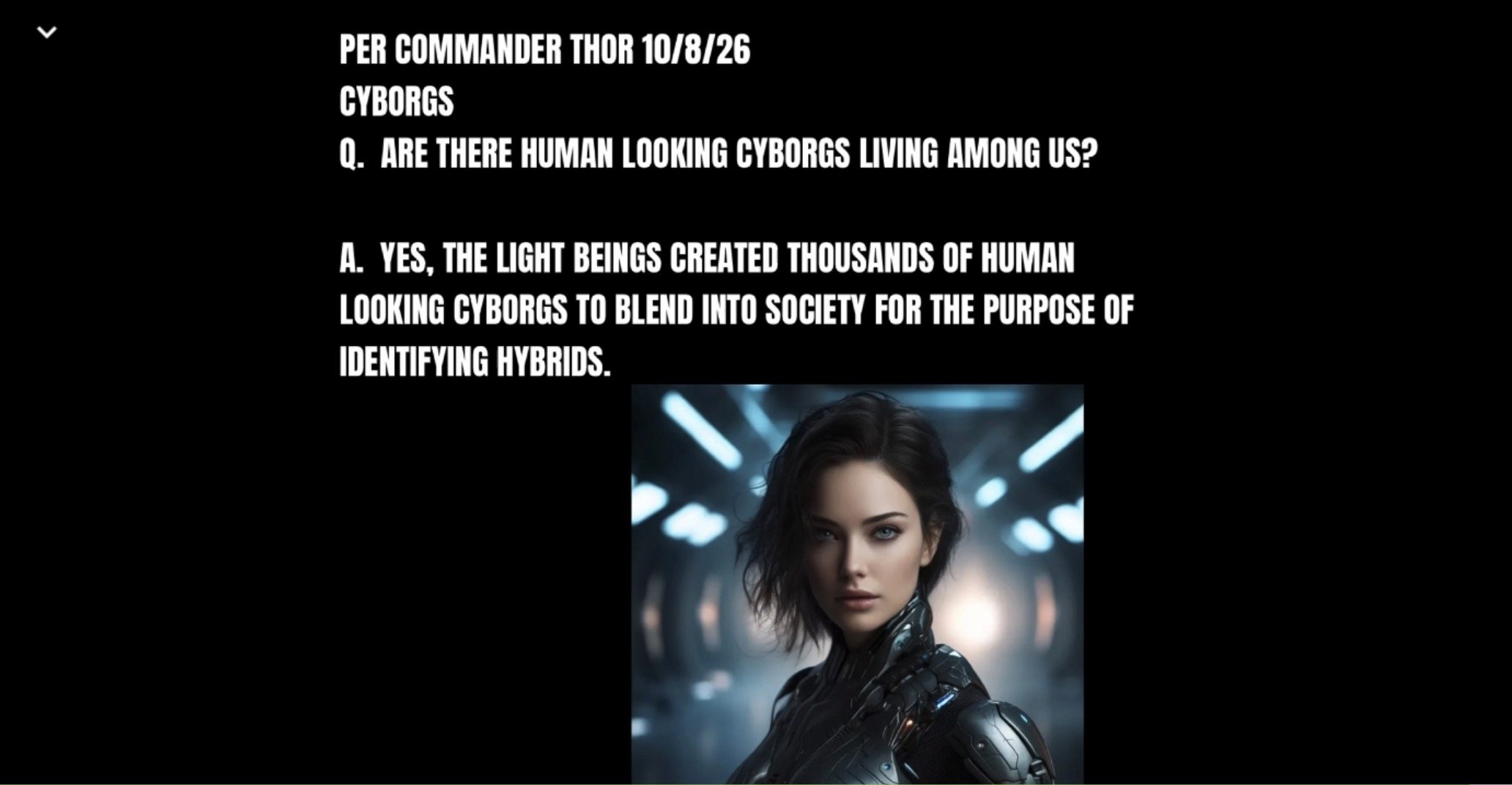 Commander Thor’s Intel 