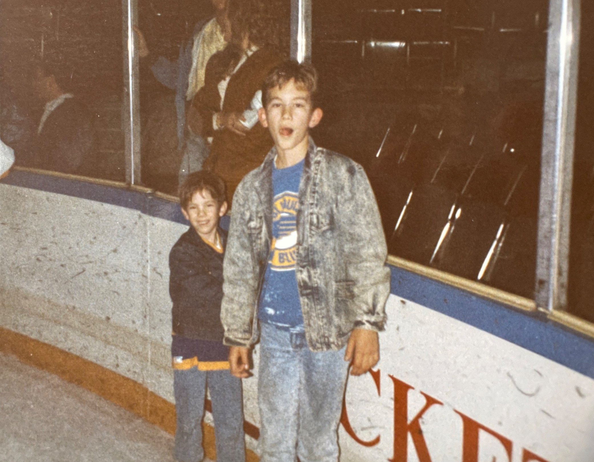 Cass, Me - On the ice at the Arena - 1989