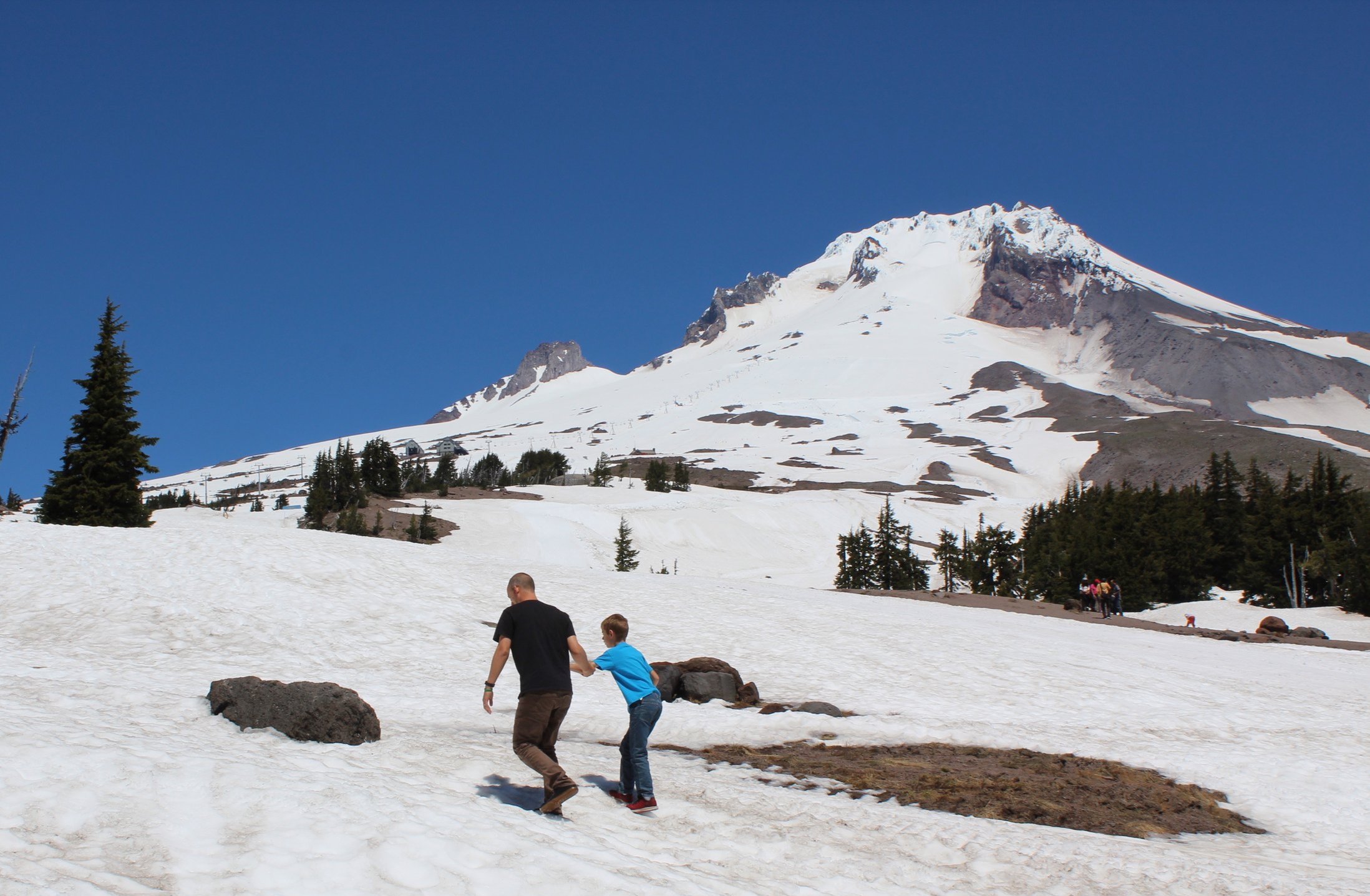Me, Judah at Mt. Hood in Oregon - 2017