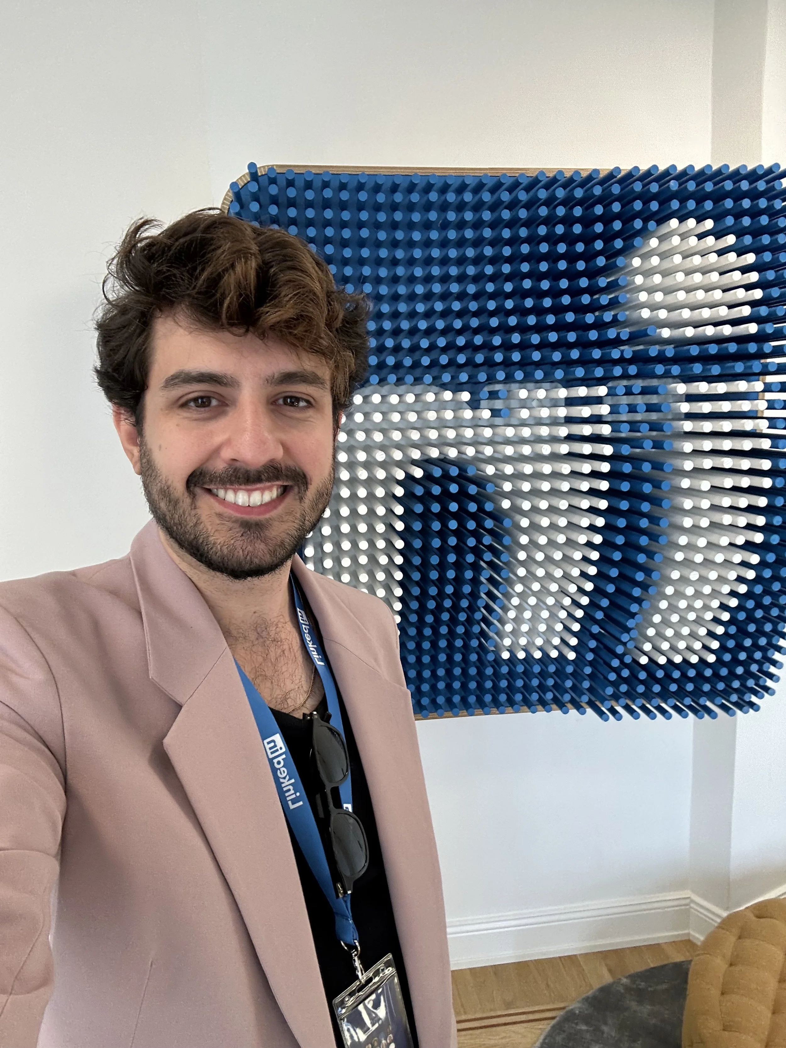 At LinkedIn headquarters for a Marketing Leaders Summit. Stockholm, 2023.