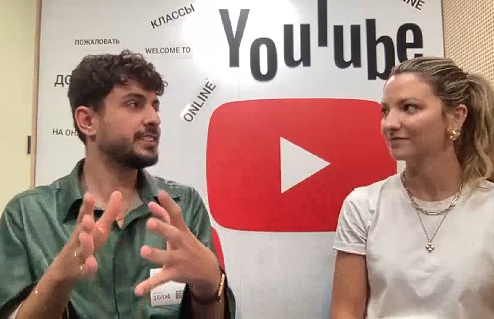 At YouTube London headquarters conducting a workshop with Camilla Krum. London, 2022.