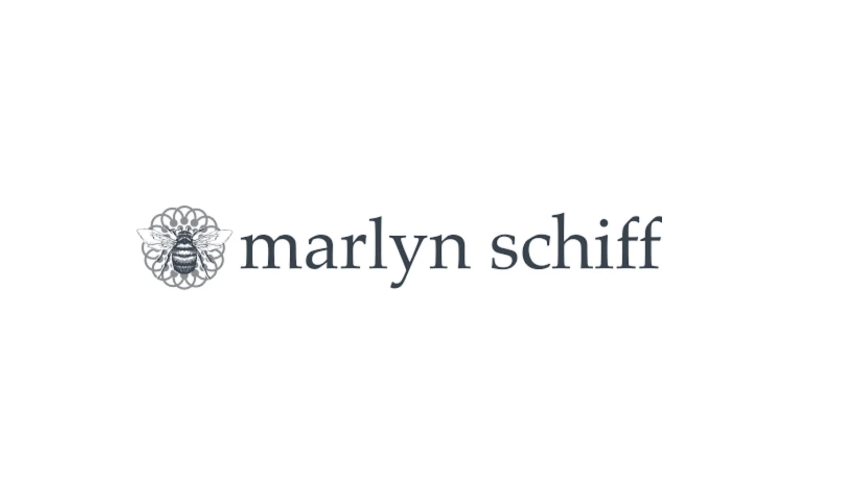 Marlyn Schiff logo with bee design